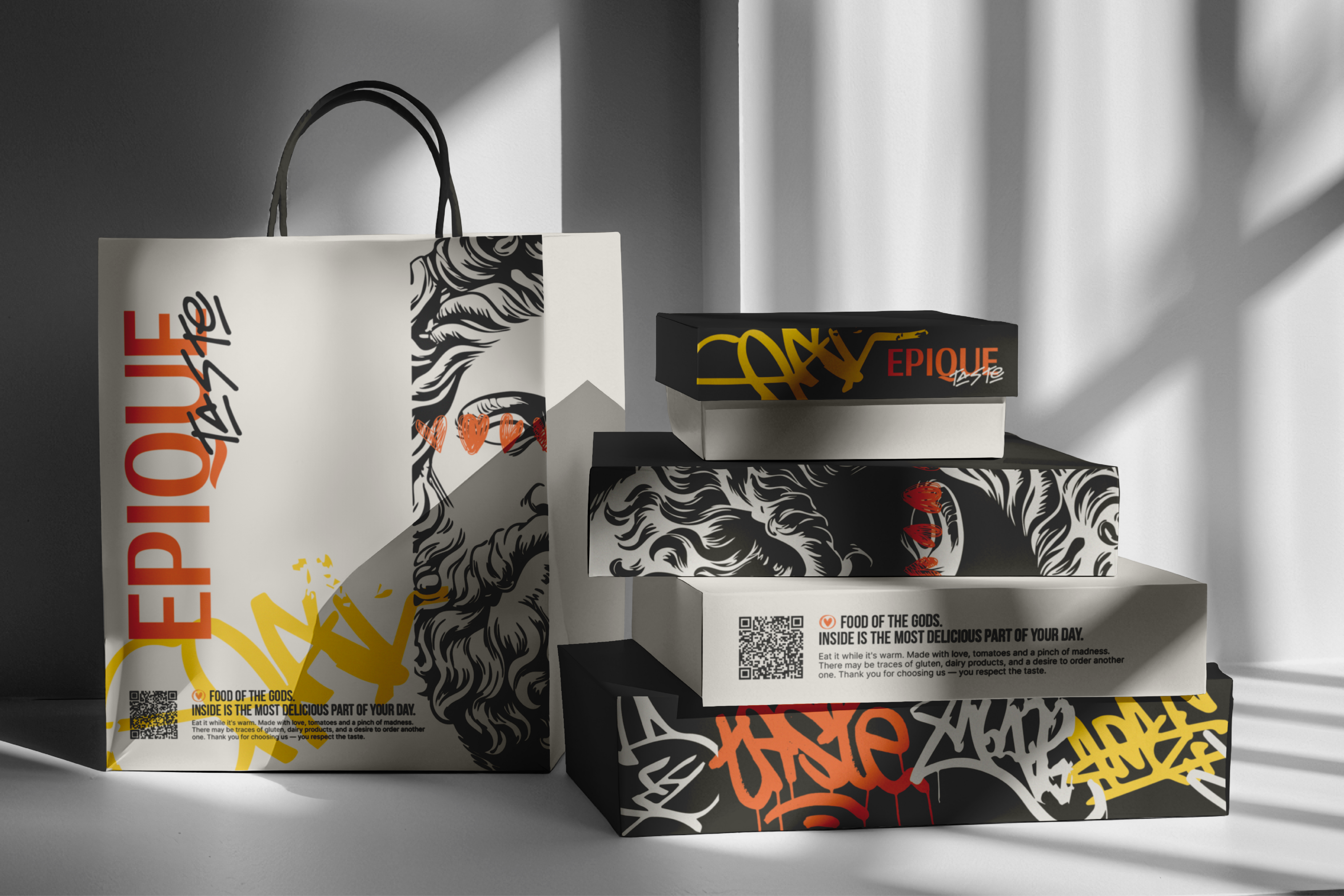 EPIQUE TASTE | brand identity for a pizzeria — Изображение №8 — Брендинг на Dprofile