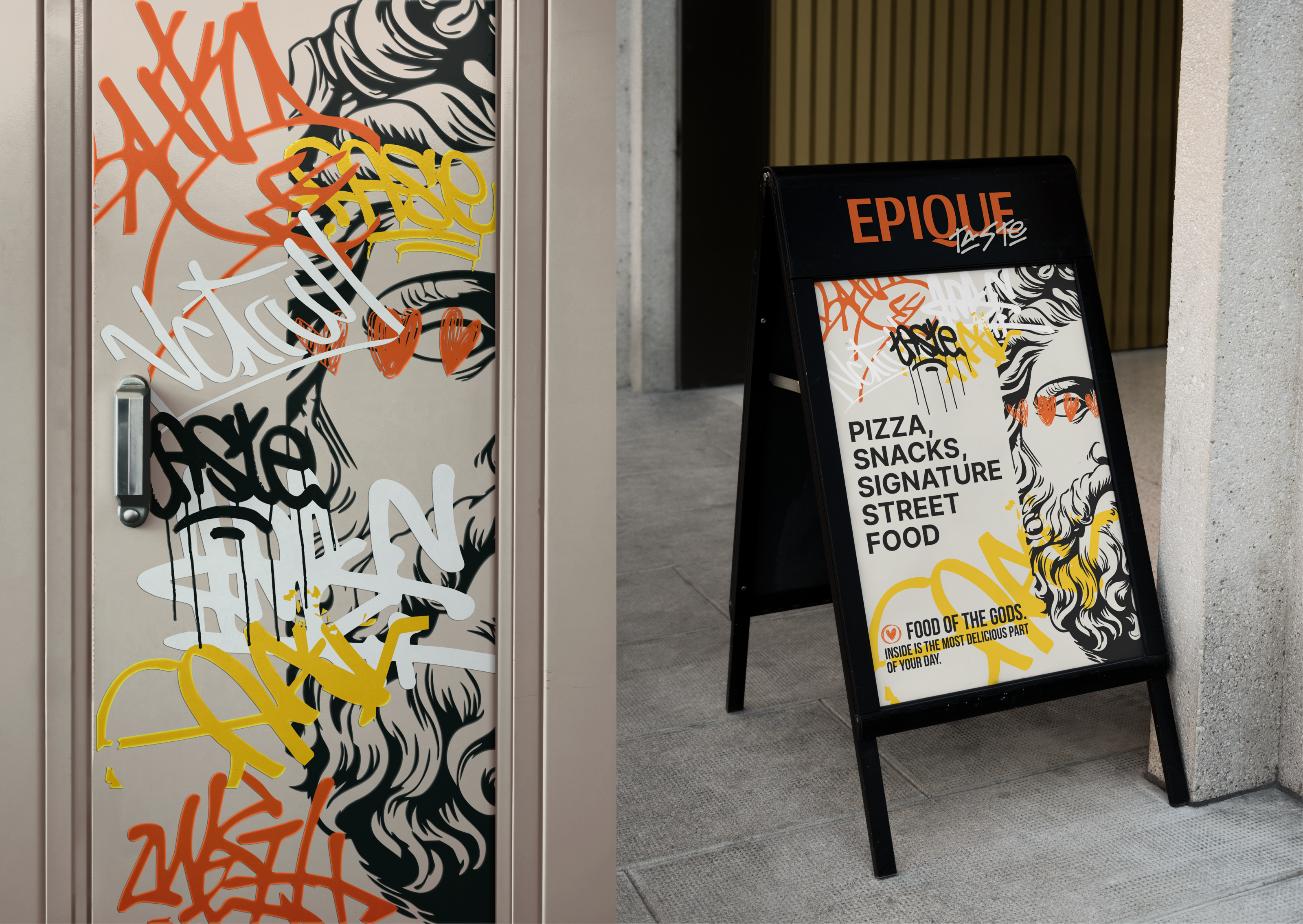 EPIQUE TASTE | brand identity for a pizzeria — Изображение №25 — Брендинг на Dprofile