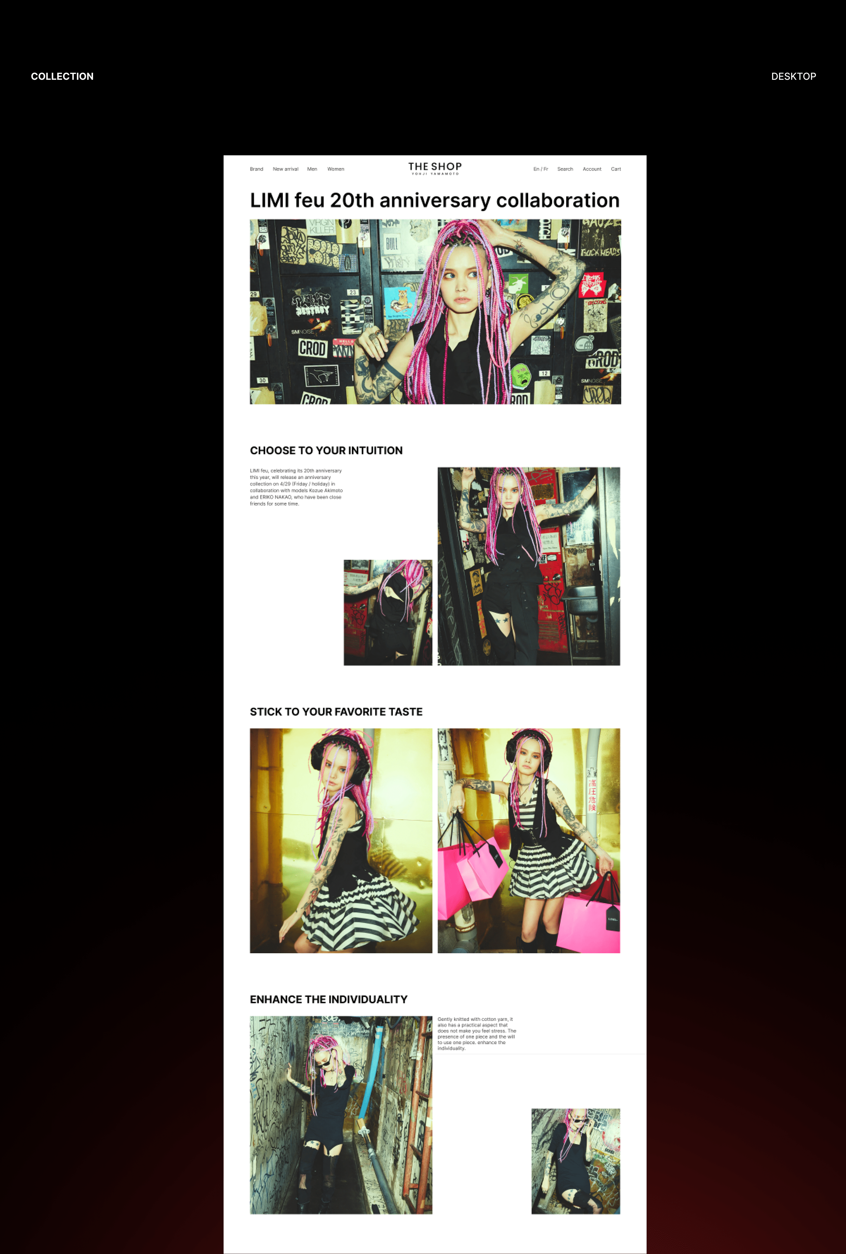 Yohji Yamamoto / E-commerce redesign — Изображение №10 — Интерфейсы на Dprofile