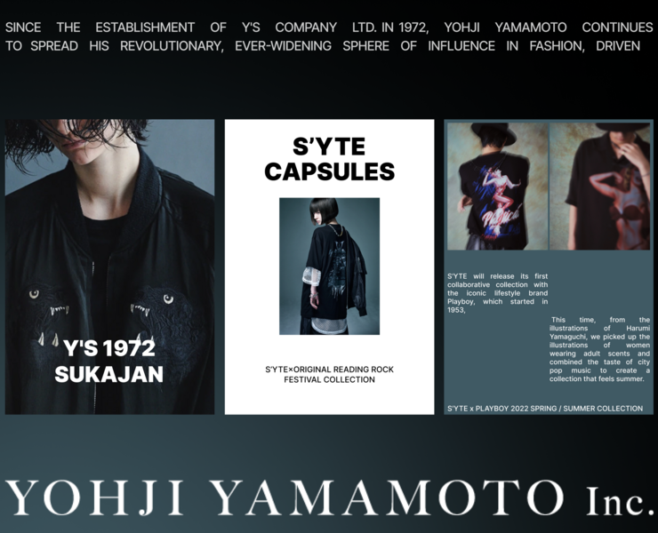 Yohji Yamamoto / E-commerce redesign на Dprofile