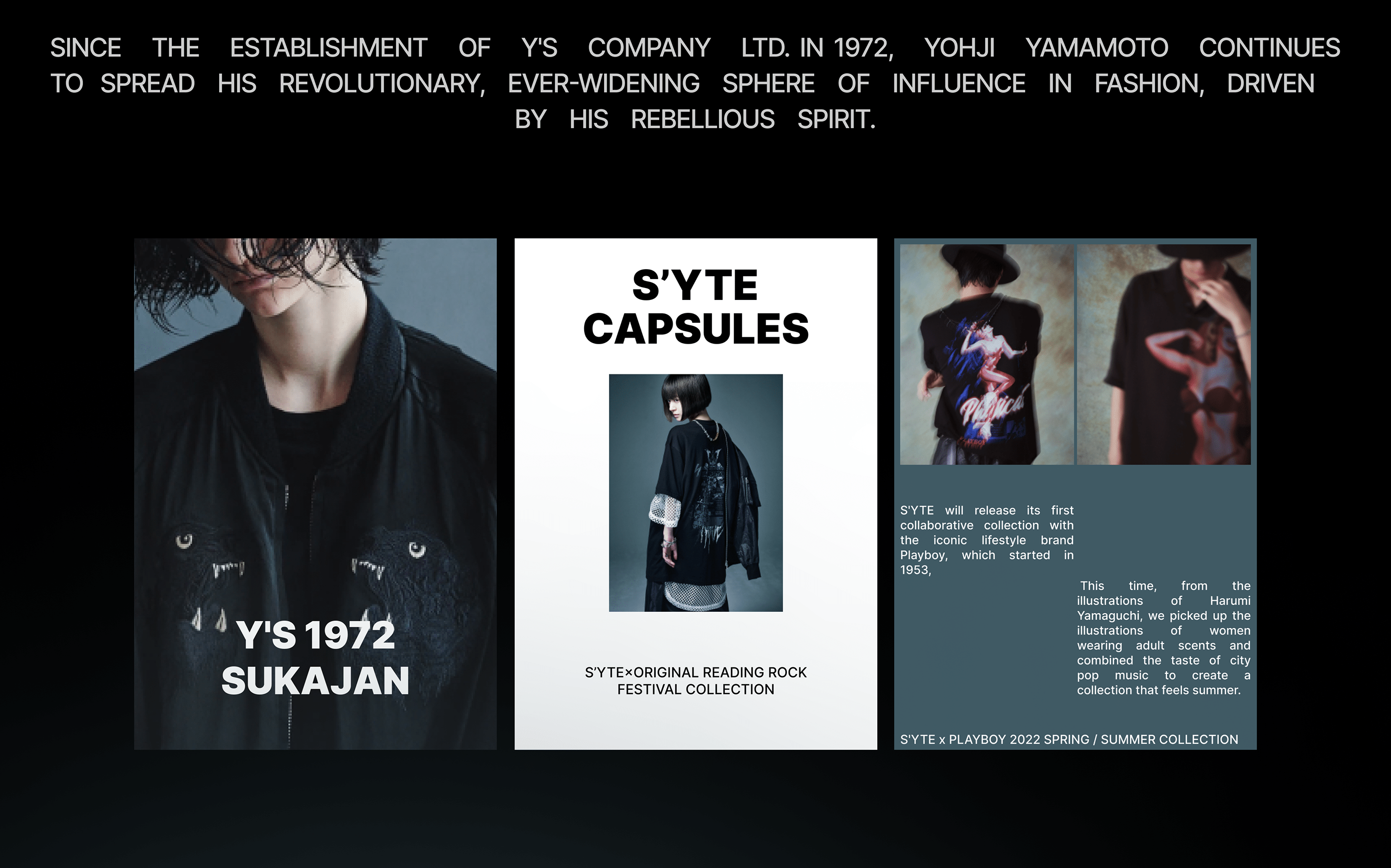 Yohji Yamamoto / E-commerce redesign — Изображение №2 — Интерфейсы на Dprofile