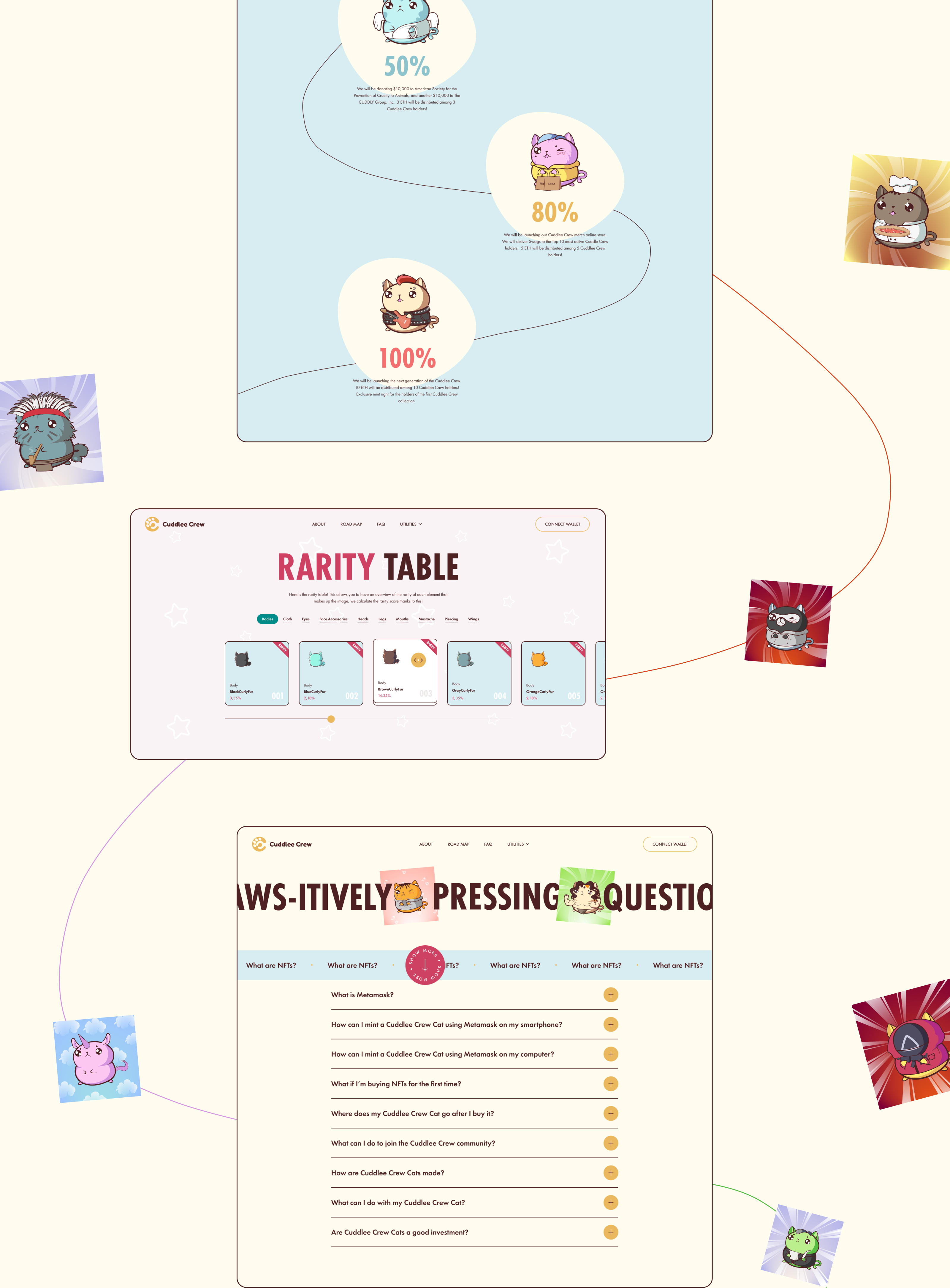 Cuddlee Crew NFT Project — Изображение №5 — Интерфейсы, Графика на Dprofile