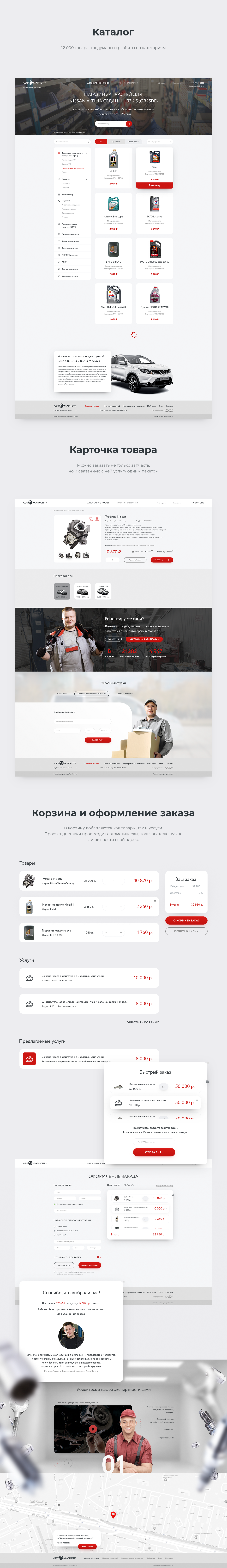 Car service. E-commerce — Изображение №9 — Интерфейсы на Dprofile