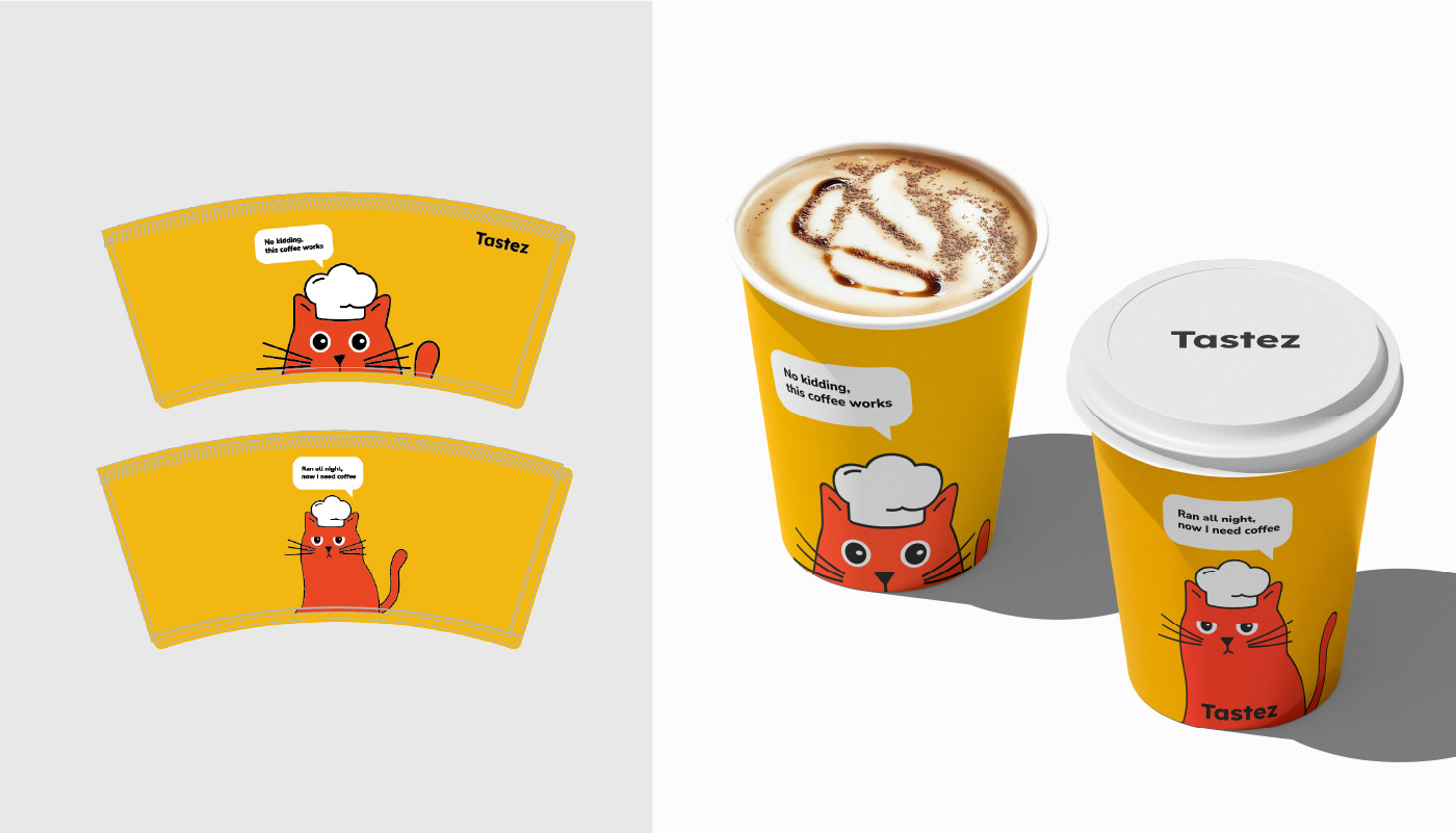 Brand identity - Cat pizzeria — Изображение №12 — Брендинг на Dprofile