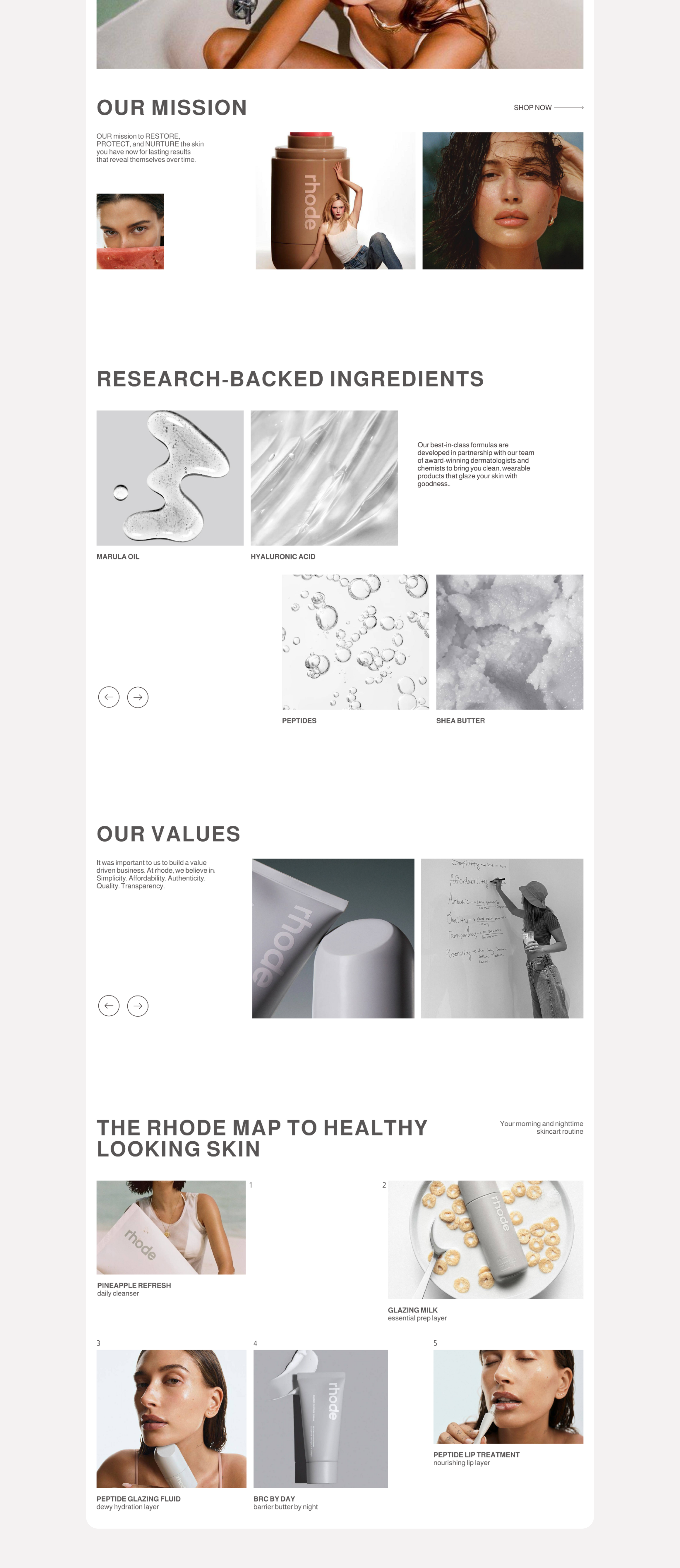Rhode redesign e-commerce — Изображение №7 — Интерфейсы, Брендинг на Dprofile