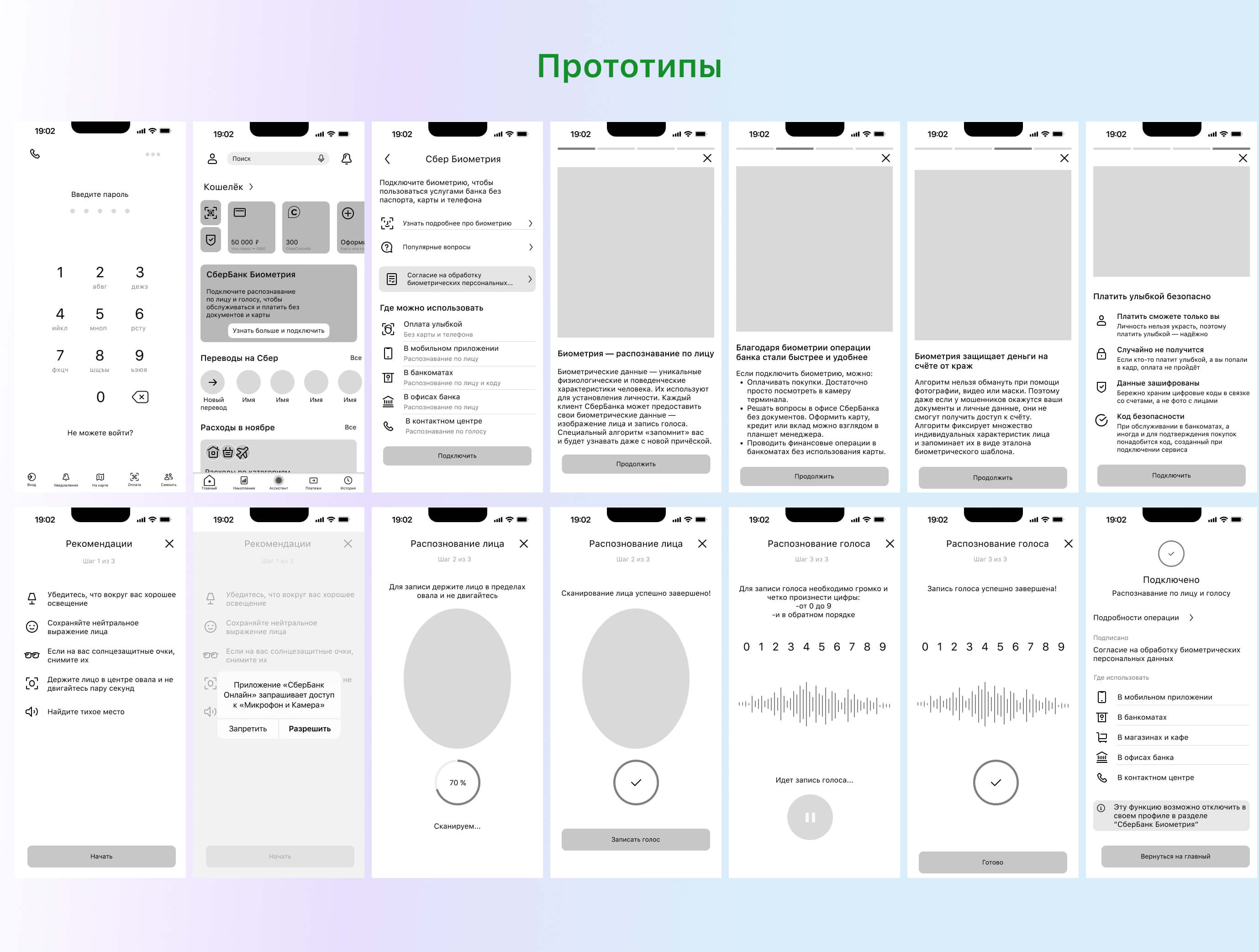 Биометрия в «СберБанк Онлайн» — Изображение №5 — Интерфейсы на Dprofile
