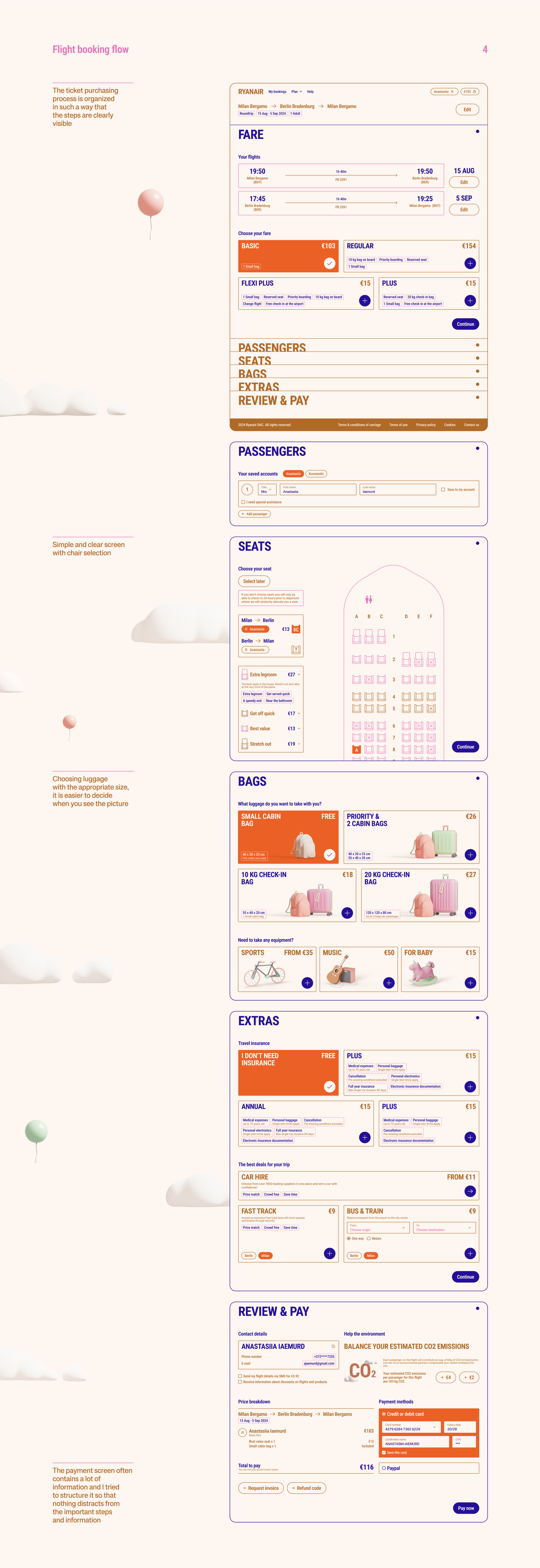 Ryanair redesign — Изображение №5 — Интерфейсы, Иллюстрация на Dprofile