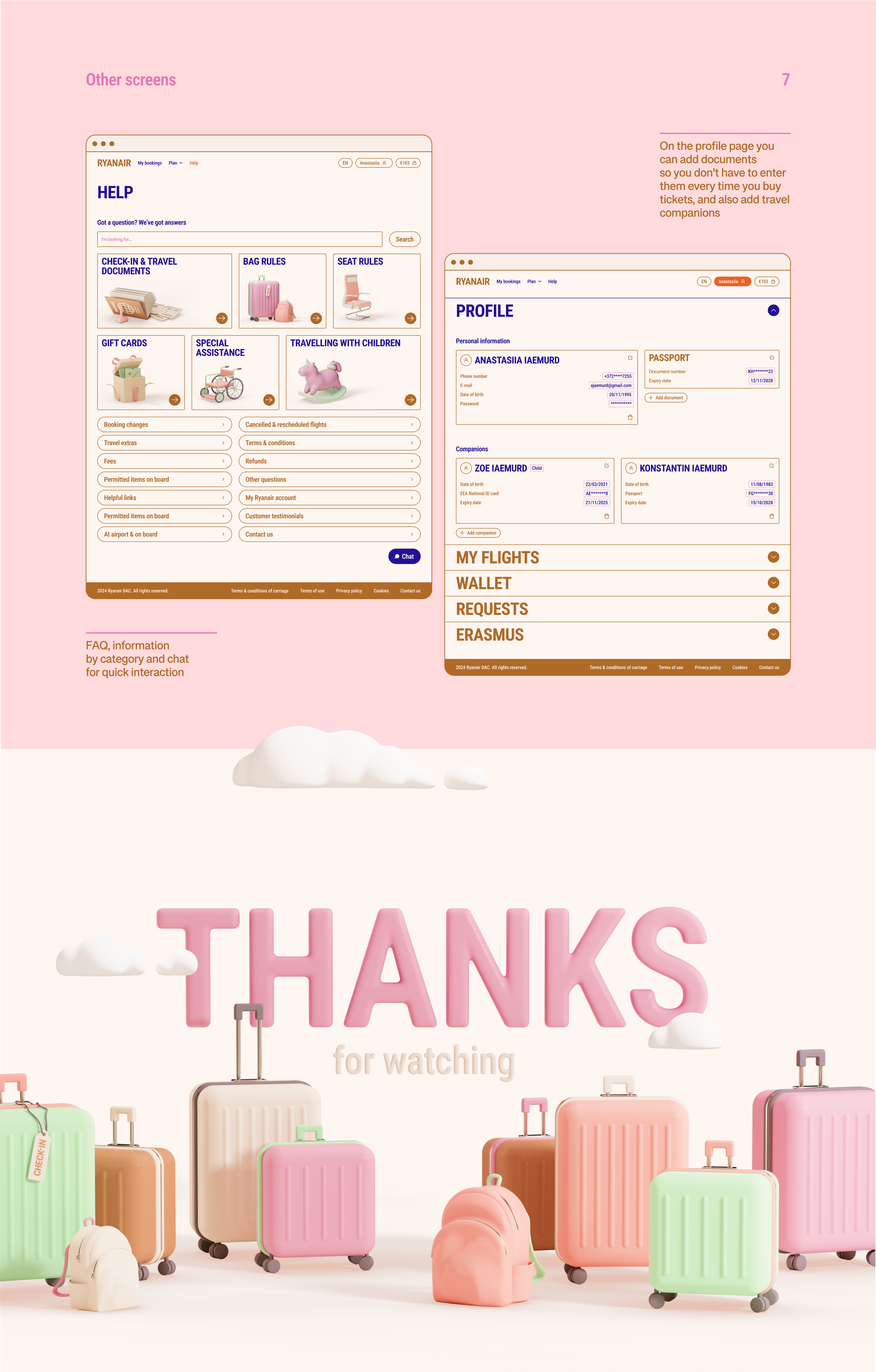 Ryanair redesign — Изображение №9 — Интерфейсы, Иллюстрация на Dprofile