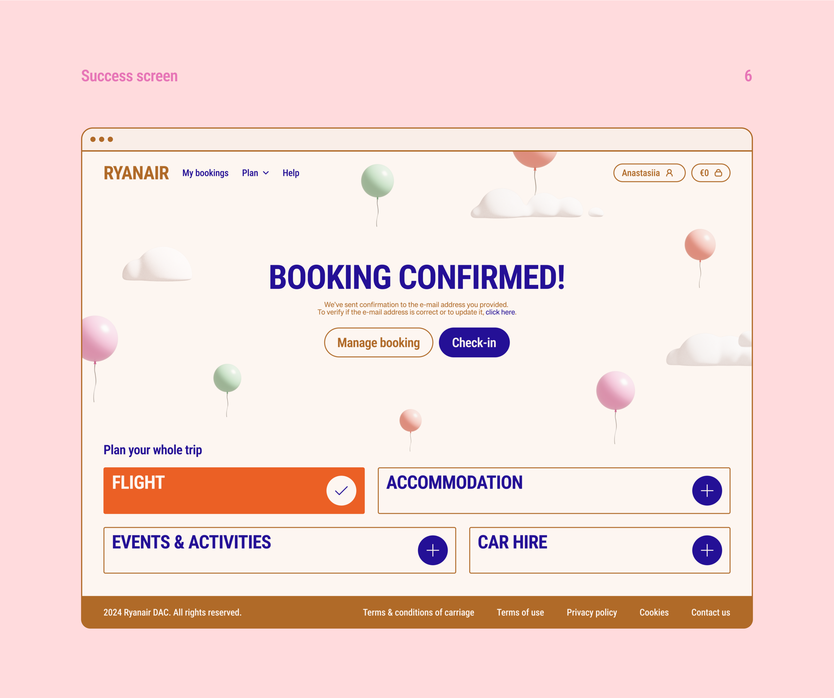 Ryanair redesign — Изображение №8 — Интерфейсы, Иллюстрация на Dprofile