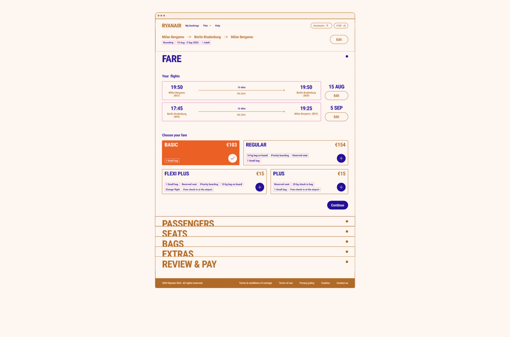 Ryanair redesign — Изображение №6 — Интерфейсы, Иллюстрация на Dprofile