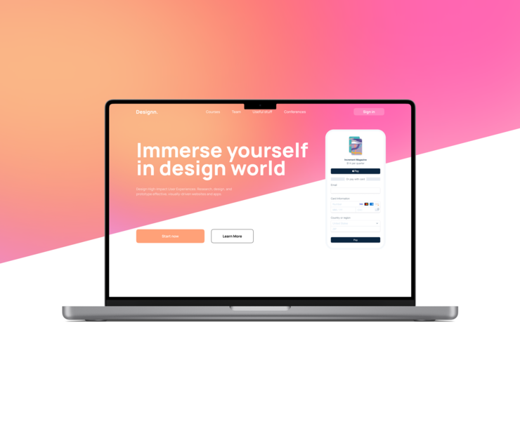 Design Courses Redesign — Интерфейсы на Dprofile