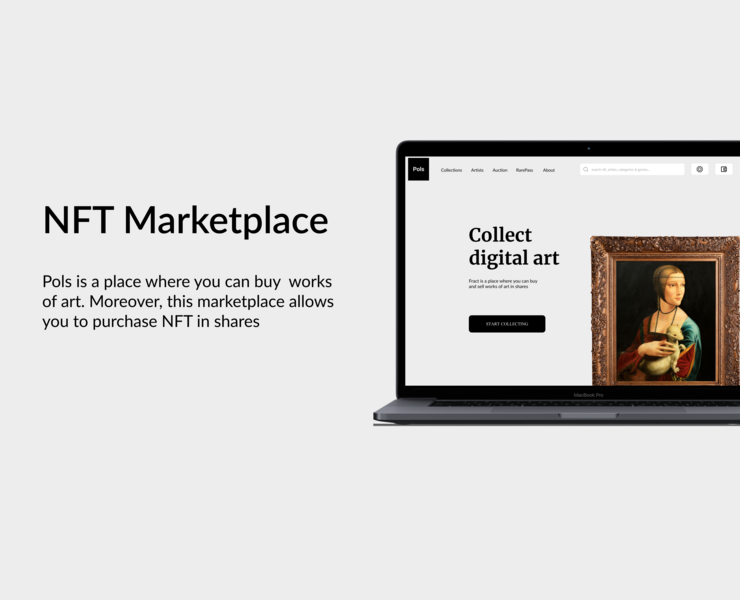 NFT Marketplace Web Design — Интерфейсы на Dprofile