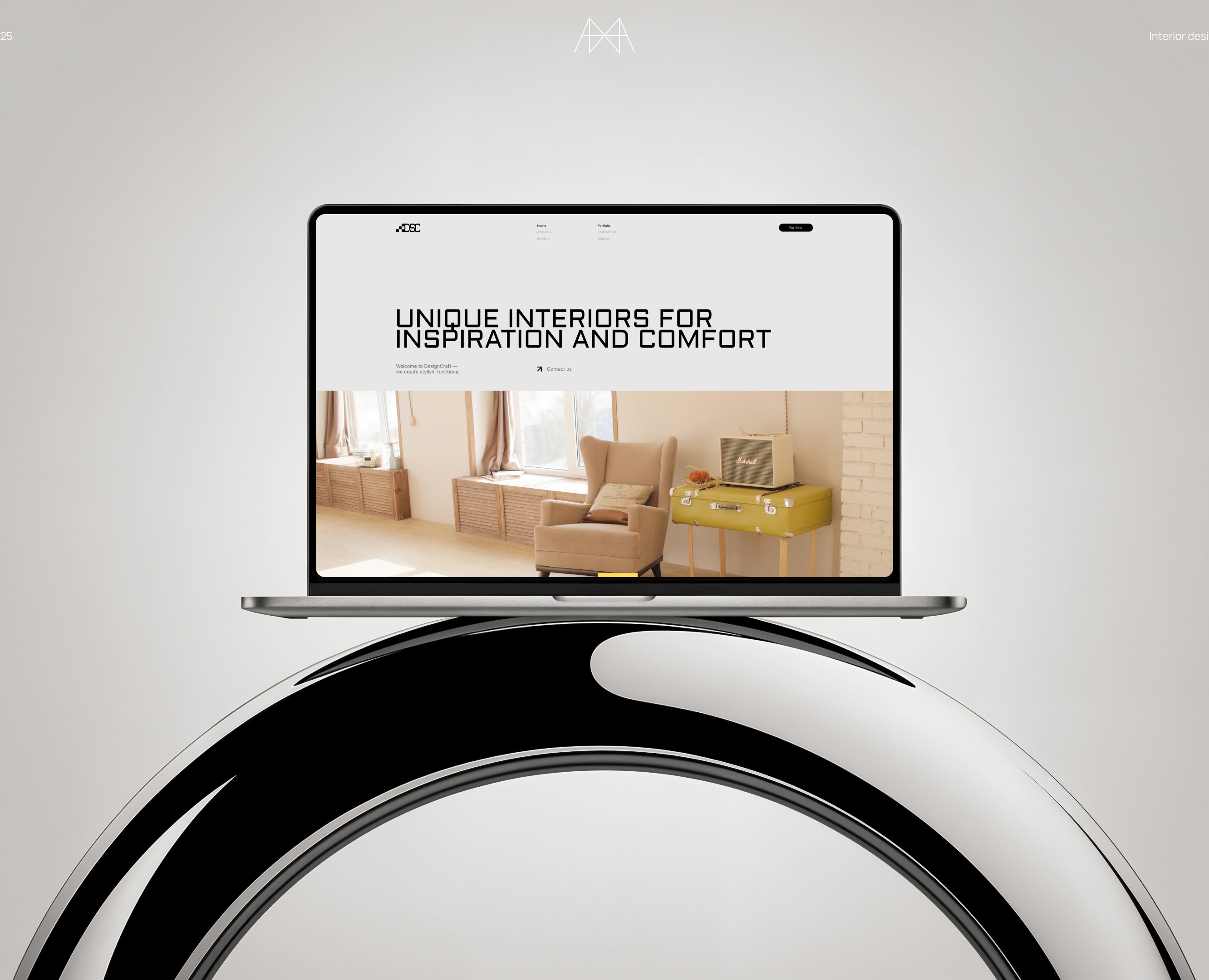 Interior Design Website — DesignCraft на Dprofile