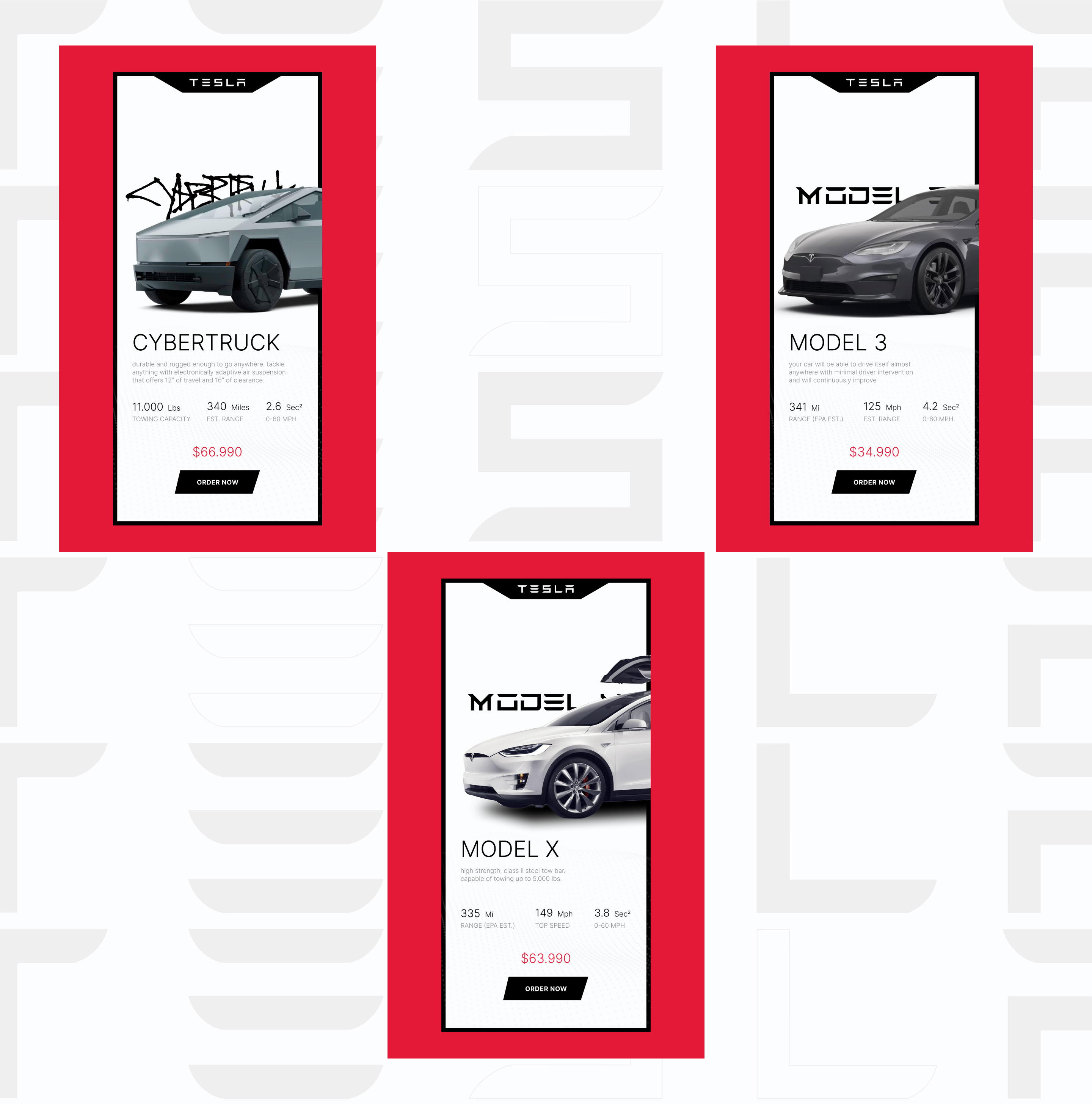 Tesla: Modern Elegance in Motion — Изображение №5 — Интерфейсы на Dprofile