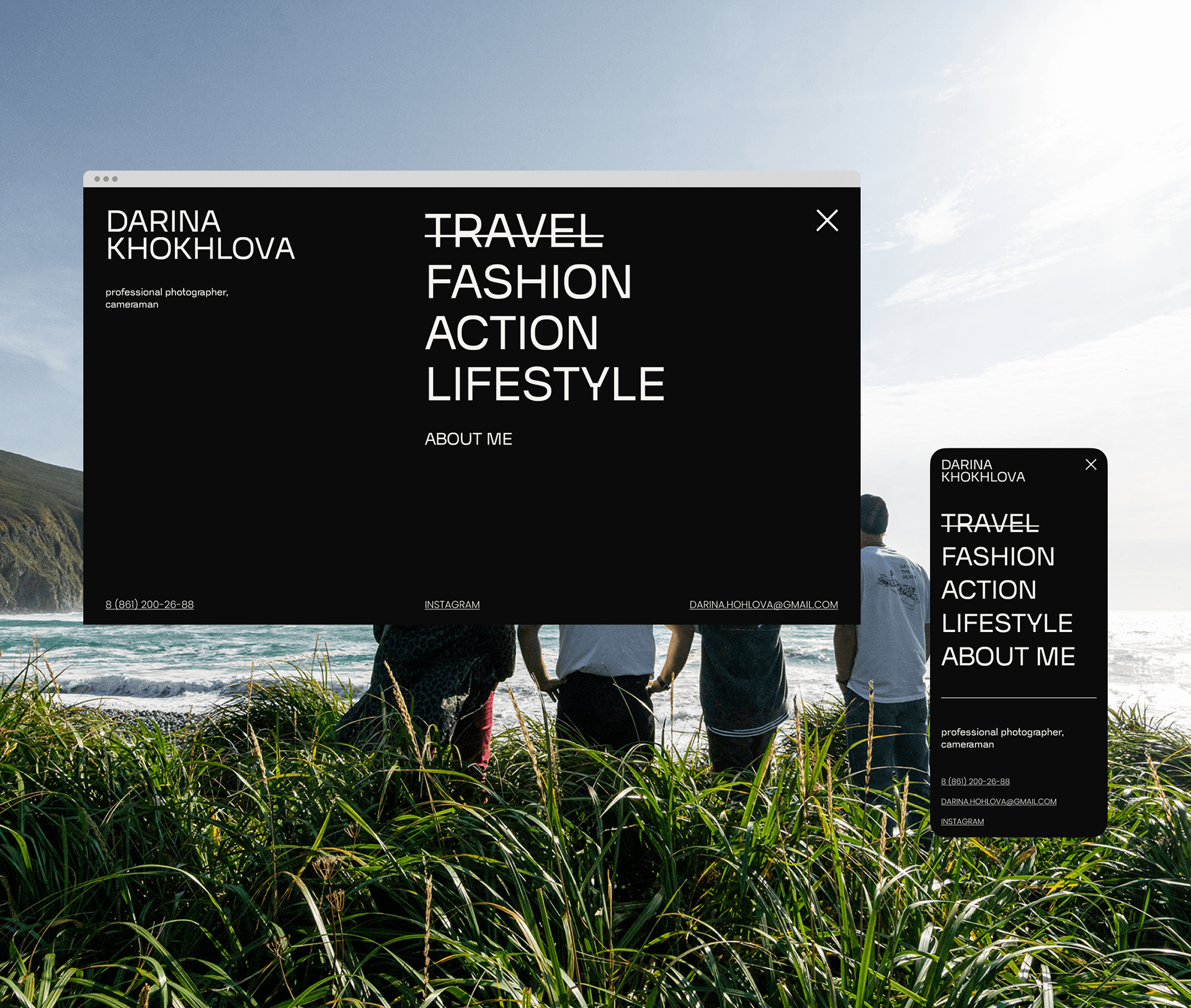 Portfolio Website | DARINA KHOKHLOVA — Изображение №5 — Интерфейсы, Графика на Dprofile