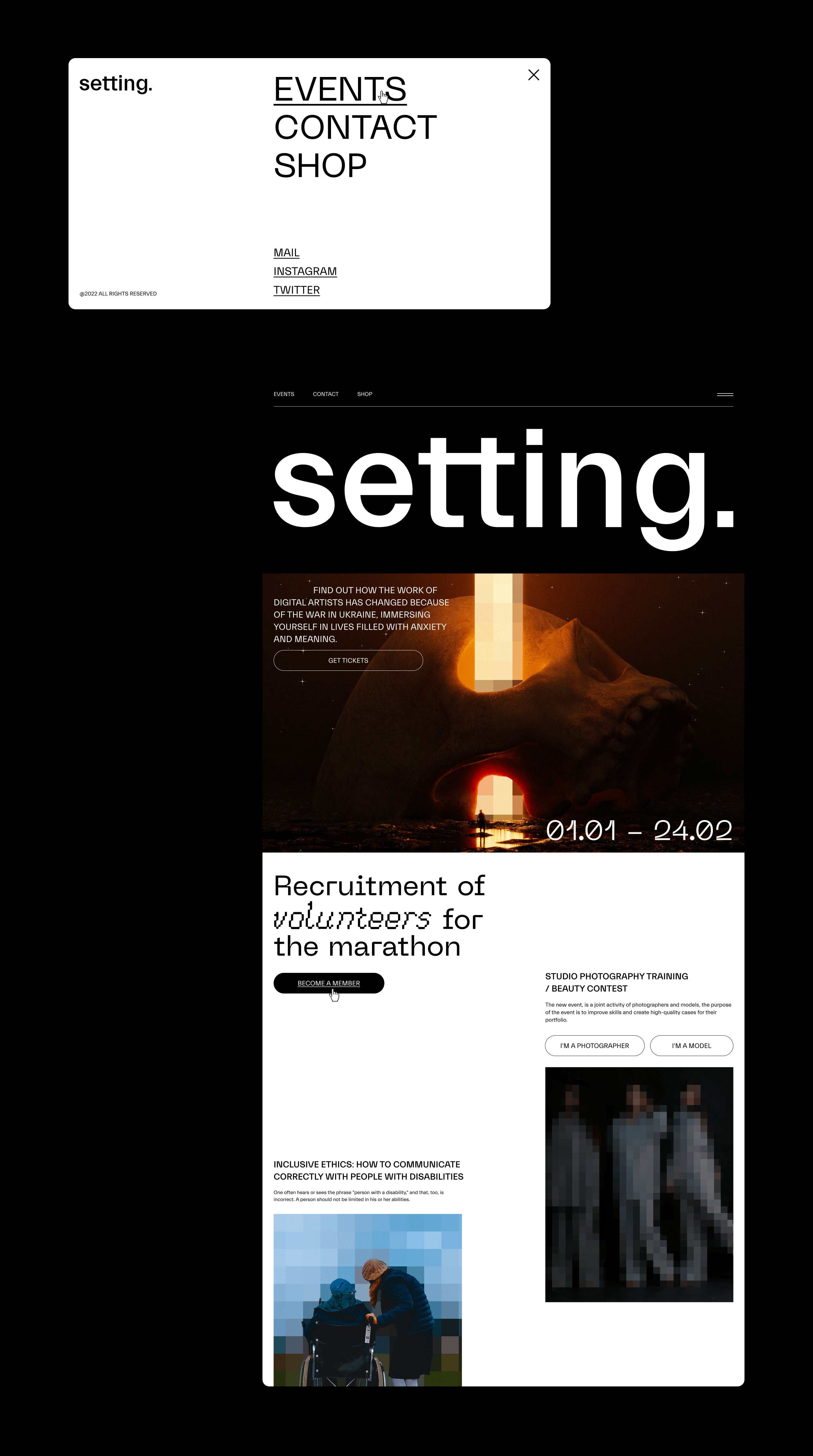 setting. — Creative group — Изображение №18 — Интерфейсы, Брендинг на Dprofile