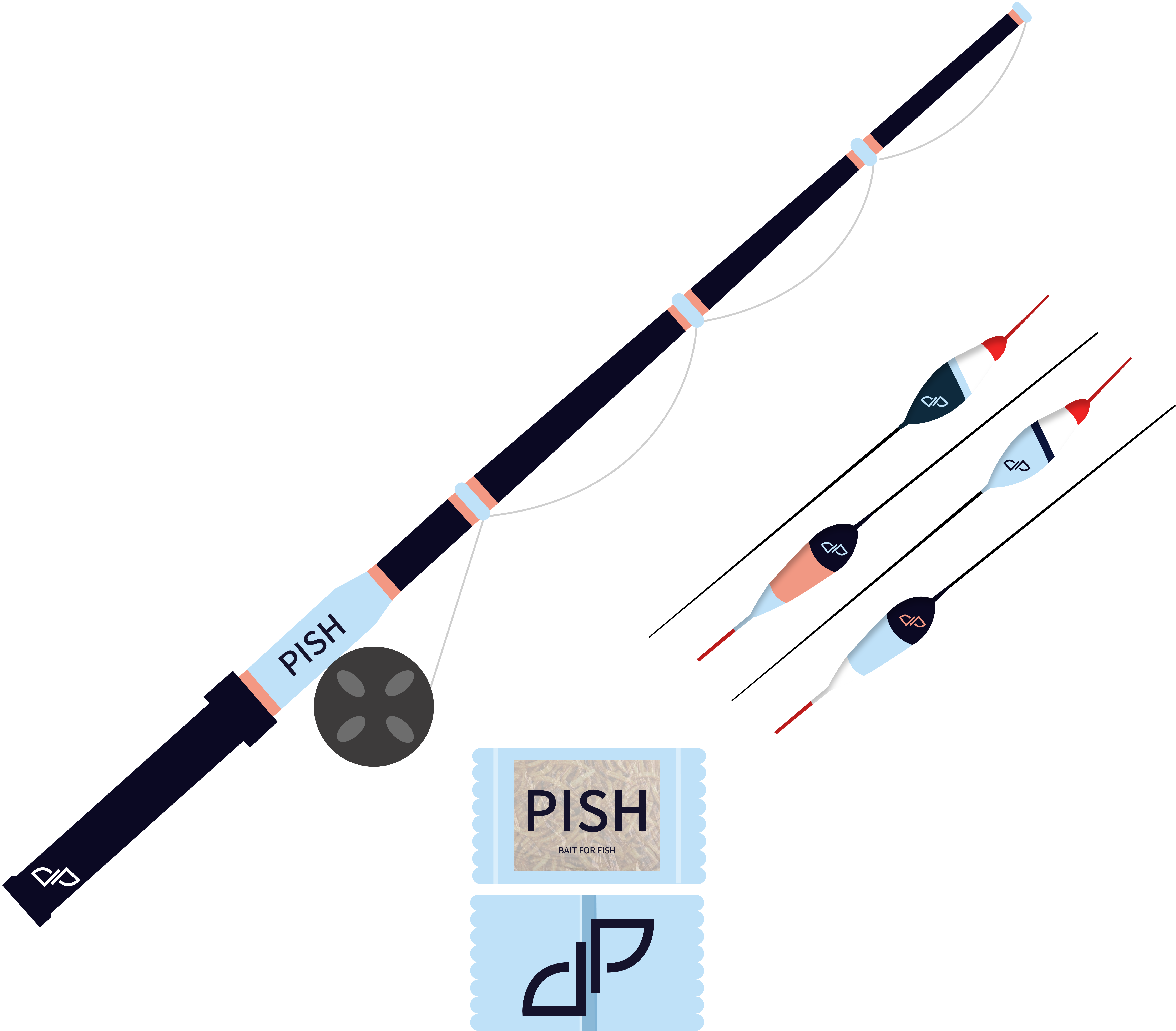 Pish - набор для рыбака — Изображение №4 — Брендинг на Dprofile