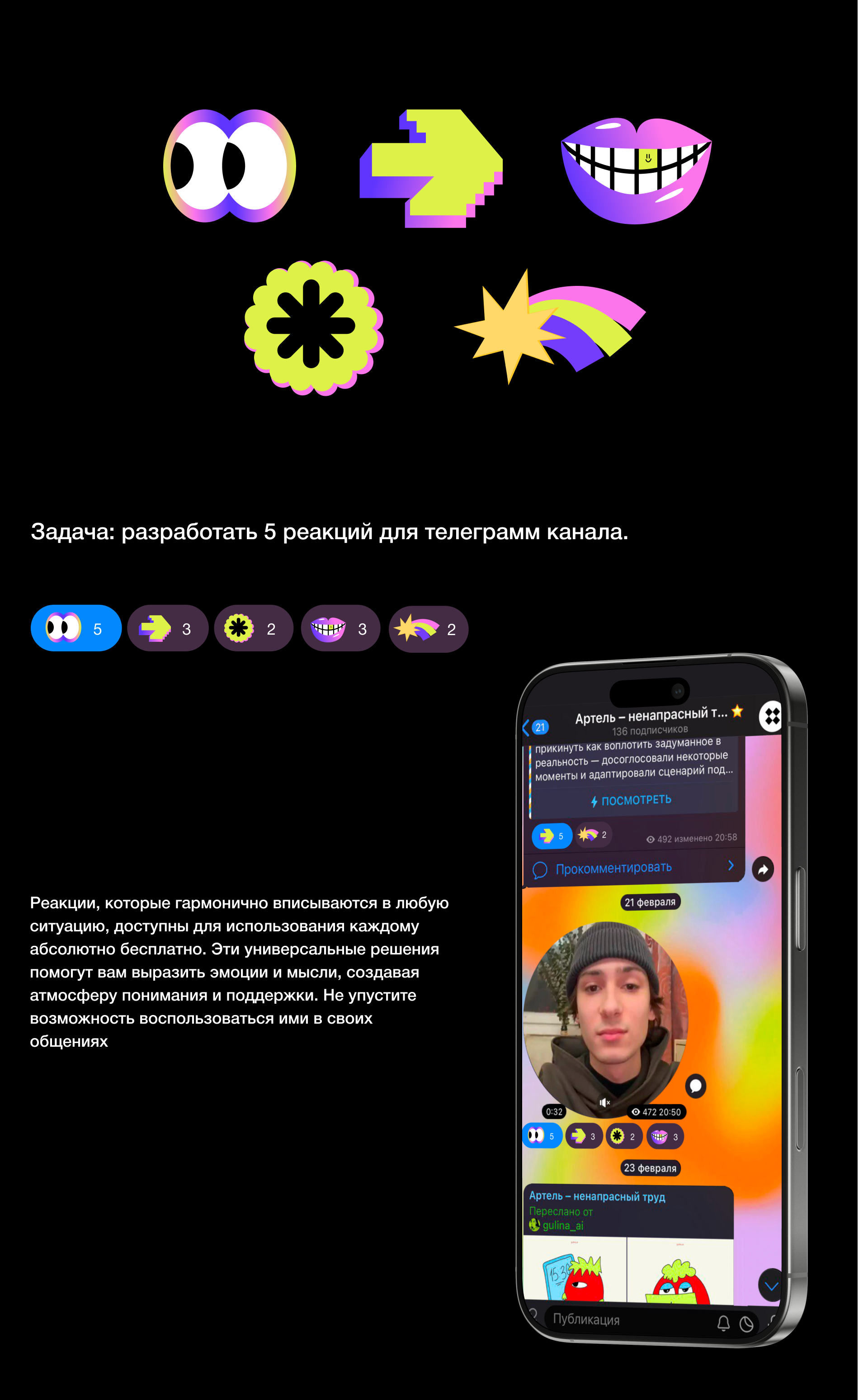 5 реакций — Изображение №1 — Брендинг на Dprofile