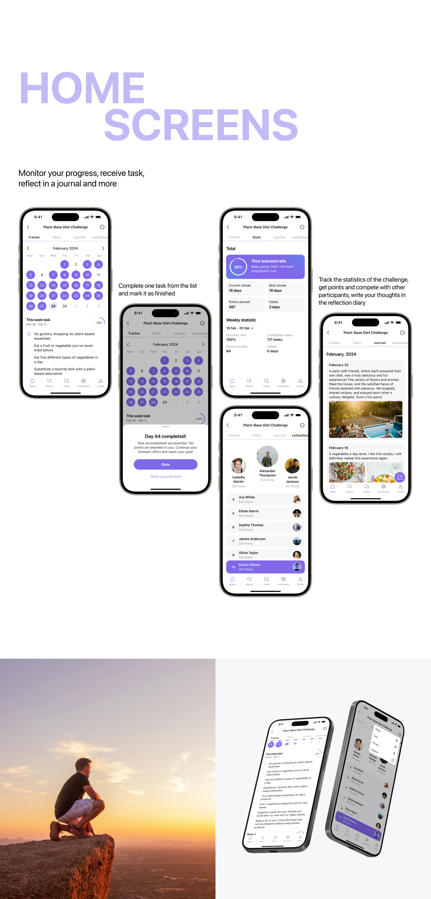 Challange me App — Изображение №5 — Интерфейсы на Dprofile