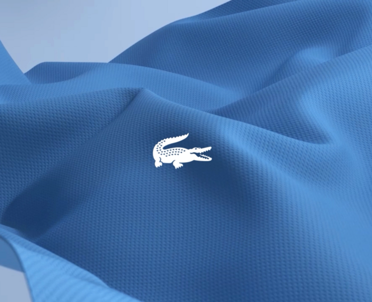 3Д моушн дизайн "Ткани Lacoste" — 3D, Анимация на Dprofile