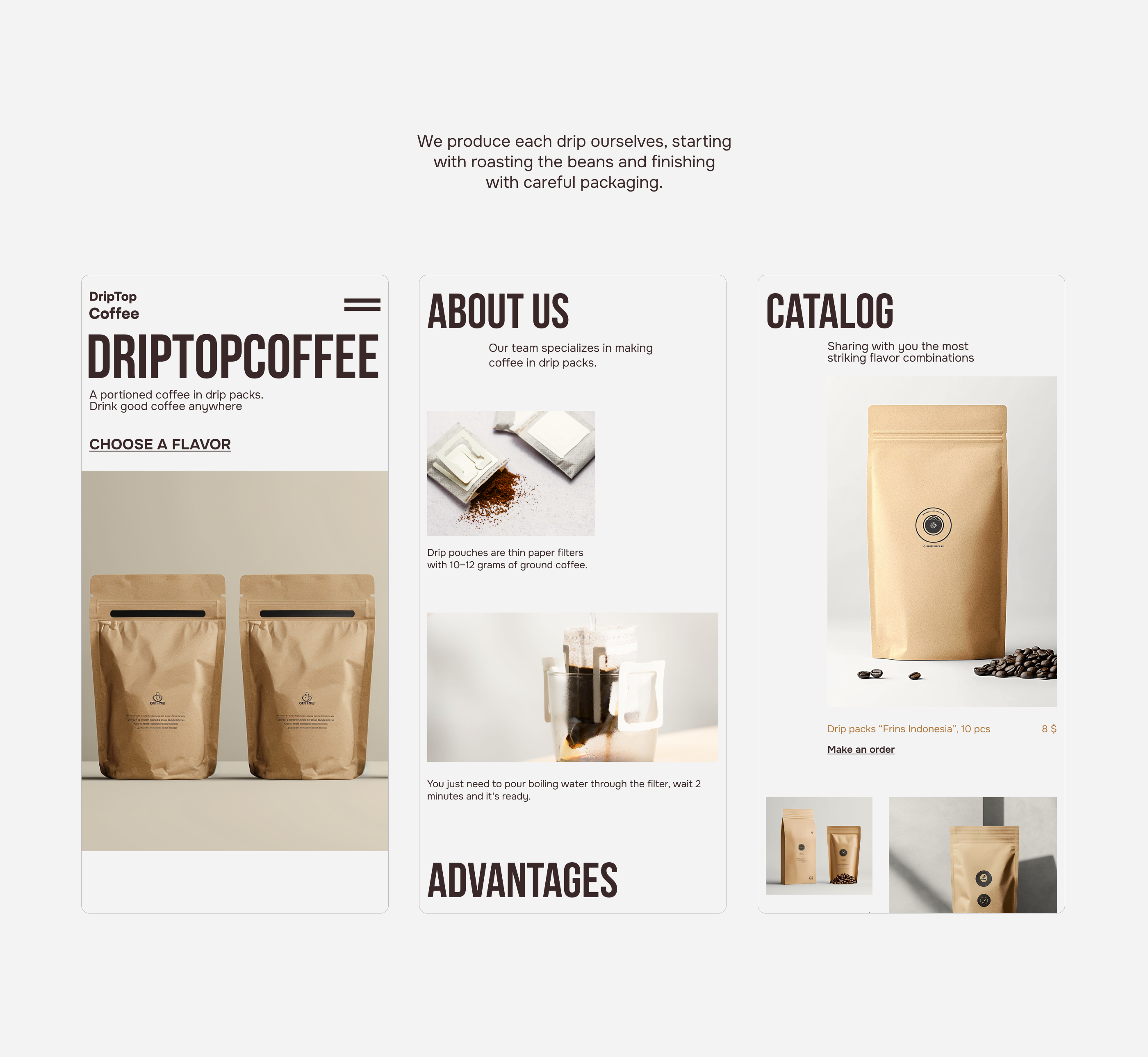 DripTopCoffee — Изображение №4 — Интерфейсы на Dprofile