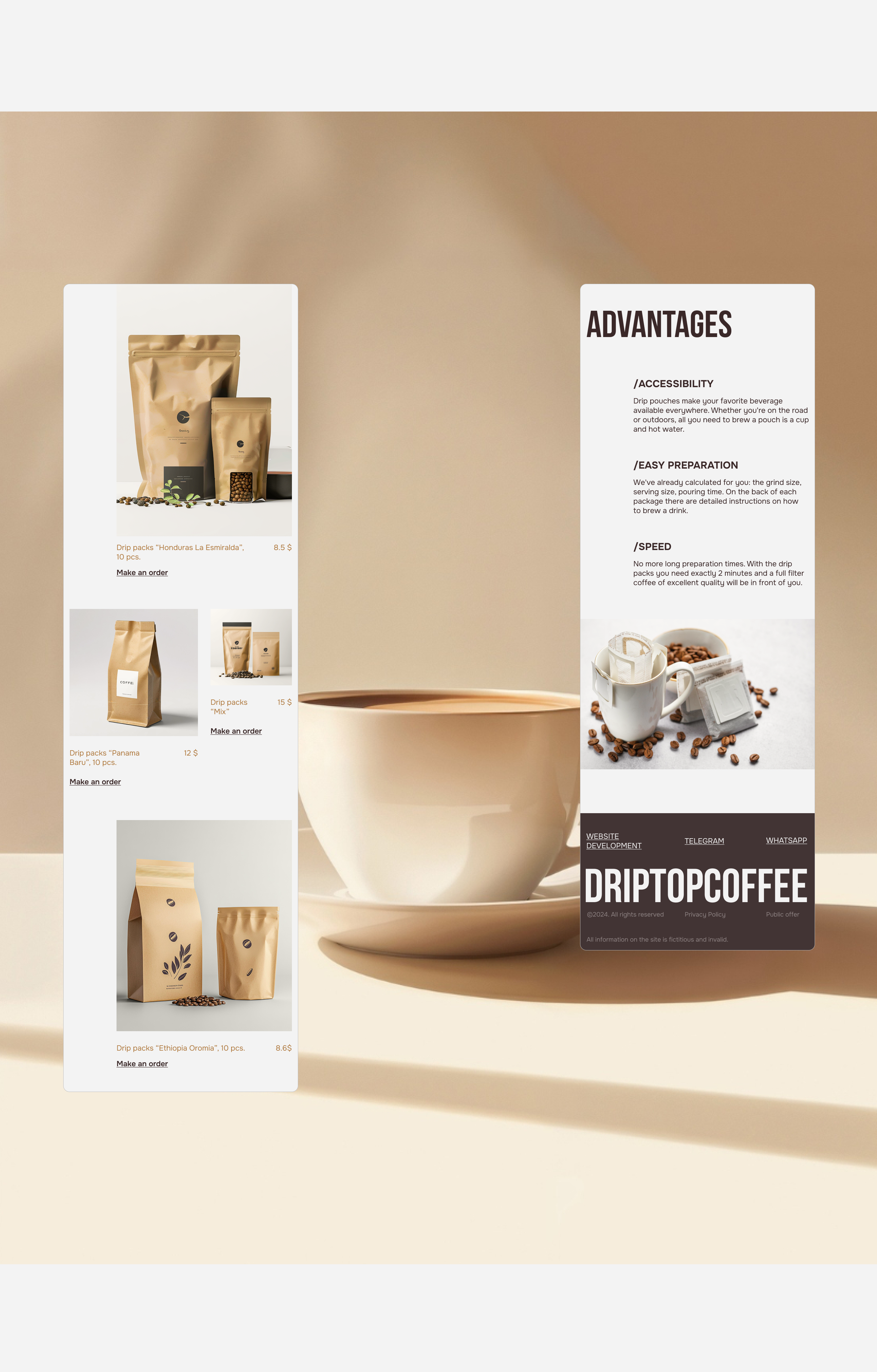 DripTopCoffee — Изображение №7 — Интерфейсы на Dprofile