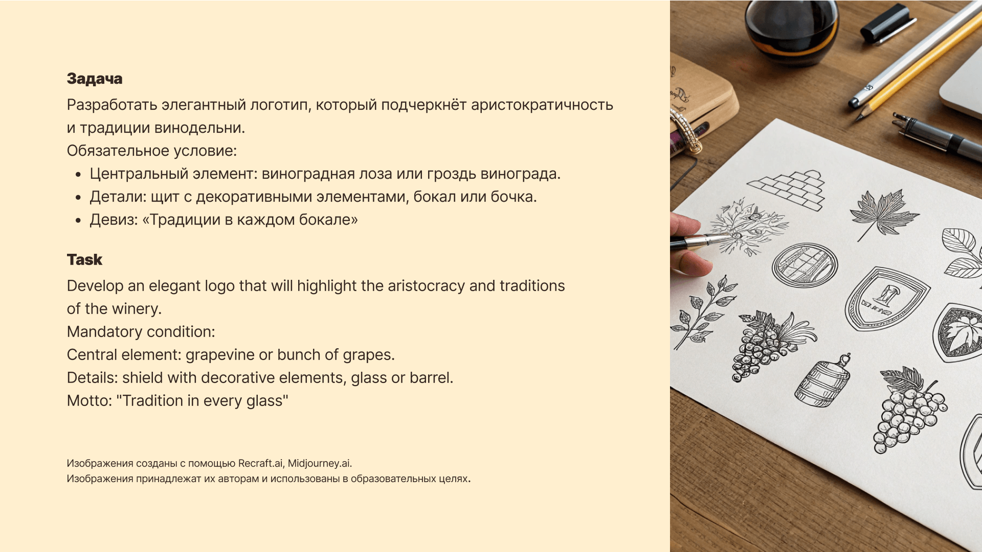 Logo for the winery Chateau Pape Roubine — Изображение №3 — Брендинг на Dprofile