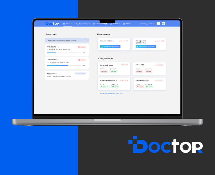 TopDoctor — Интерфейсы на Dprofile