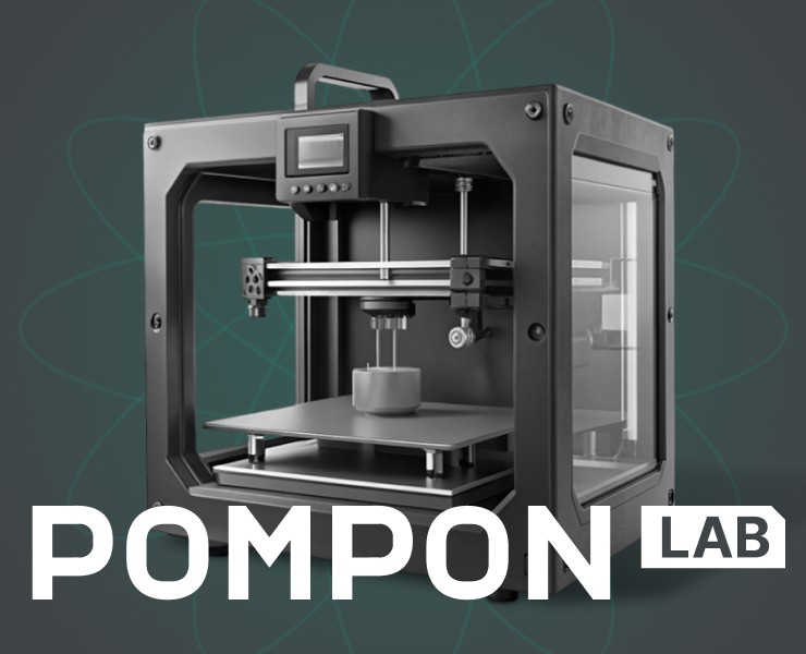 PomponLAB : Сайт для студии 3D-печати — Интерфейсы, Анимация на Dprofile