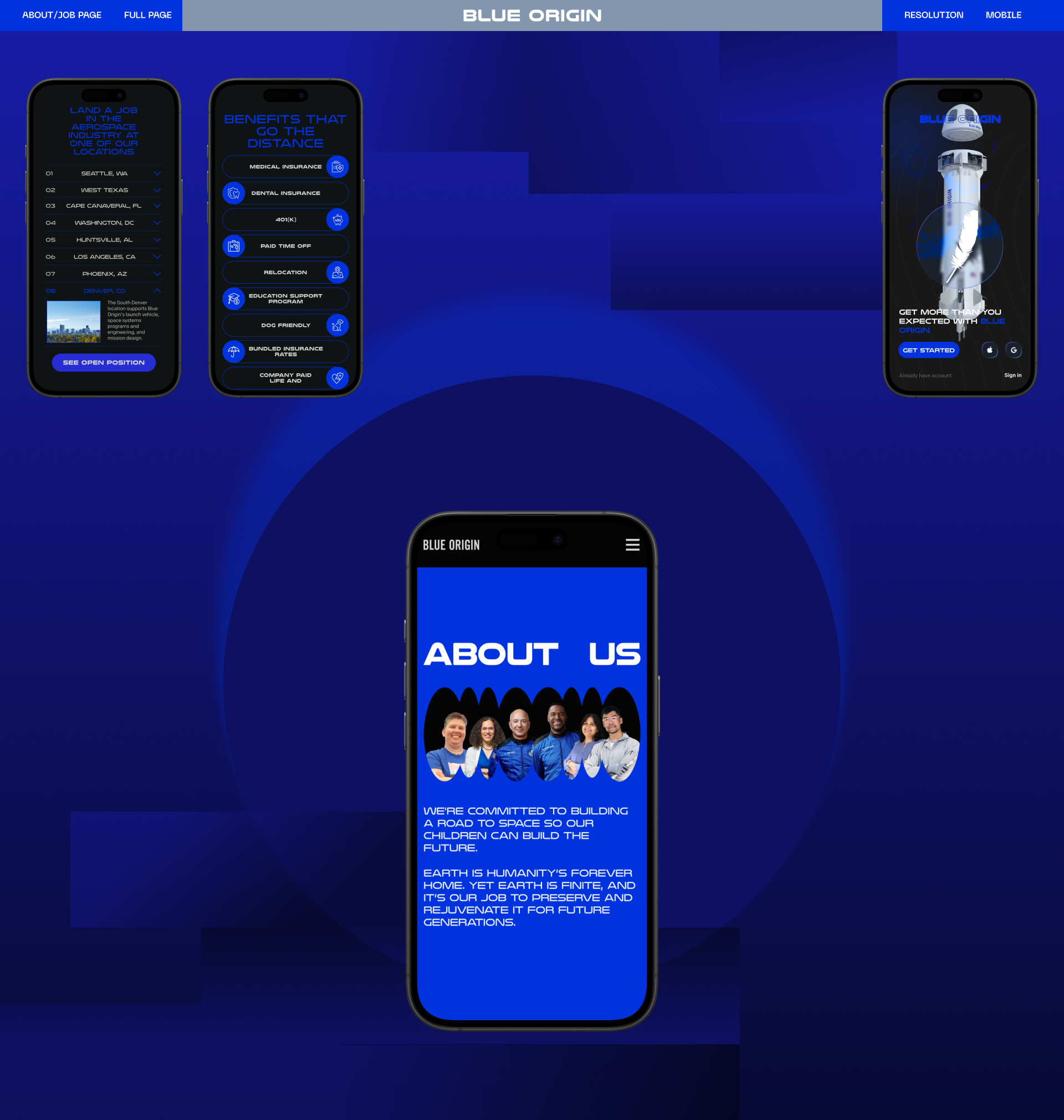 Blue Origin | Corporate Website — Изображение №16 — Интерфейсы на Dprofile