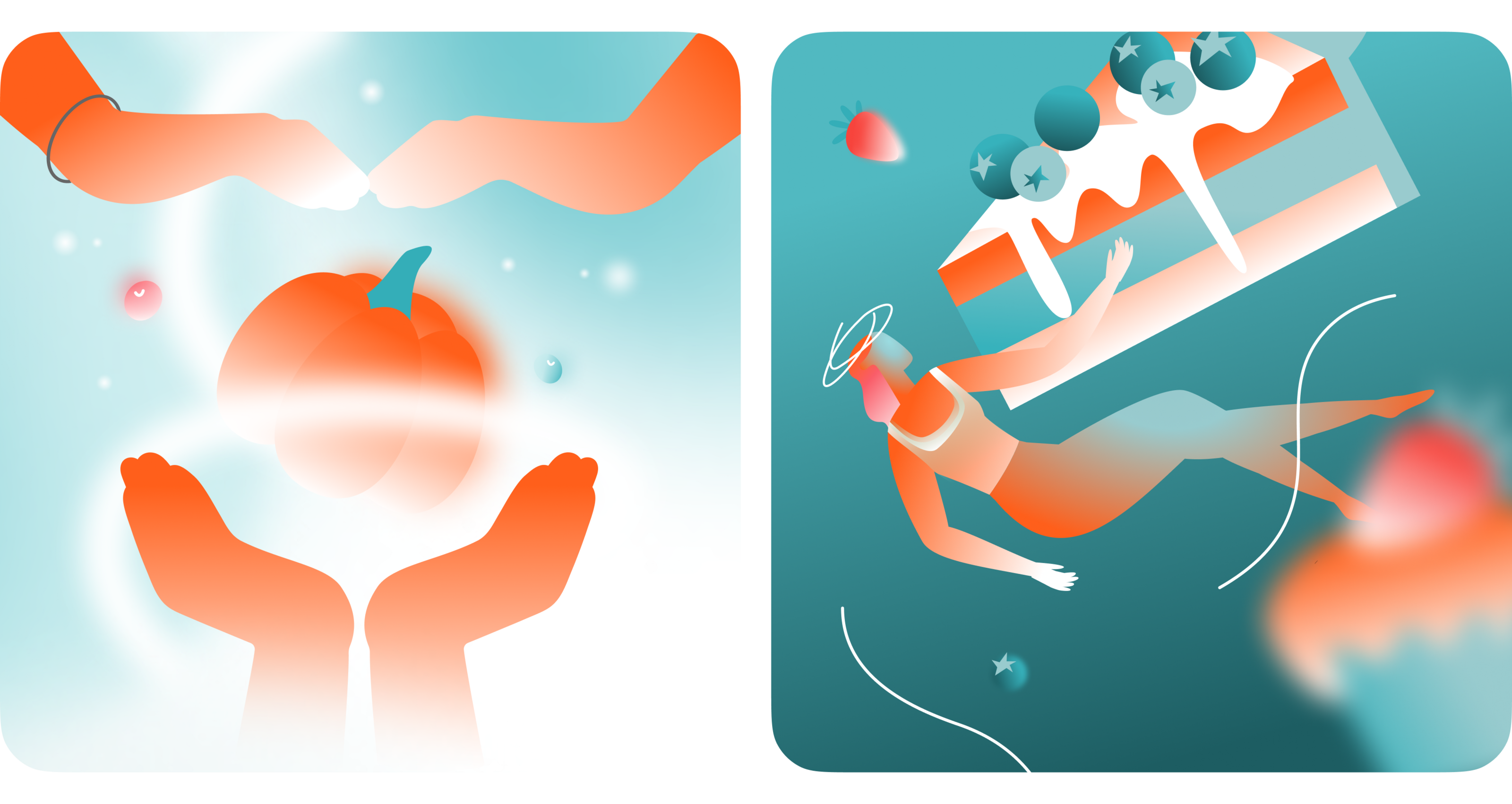 Illustrations and visuals Nutri course. Telegram bot AI — Изображение №6 — Брендинг, Иллюстрация на Dprofile