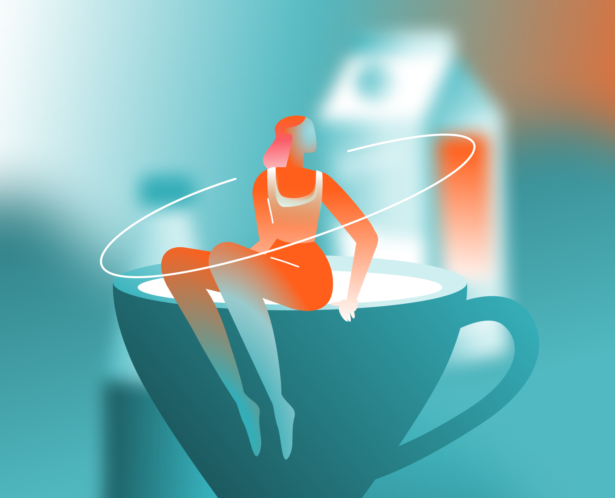 Illustrations and visuals Nutri course. Telegram bot AI — Брендинг, Иллюстрация на Dprofile