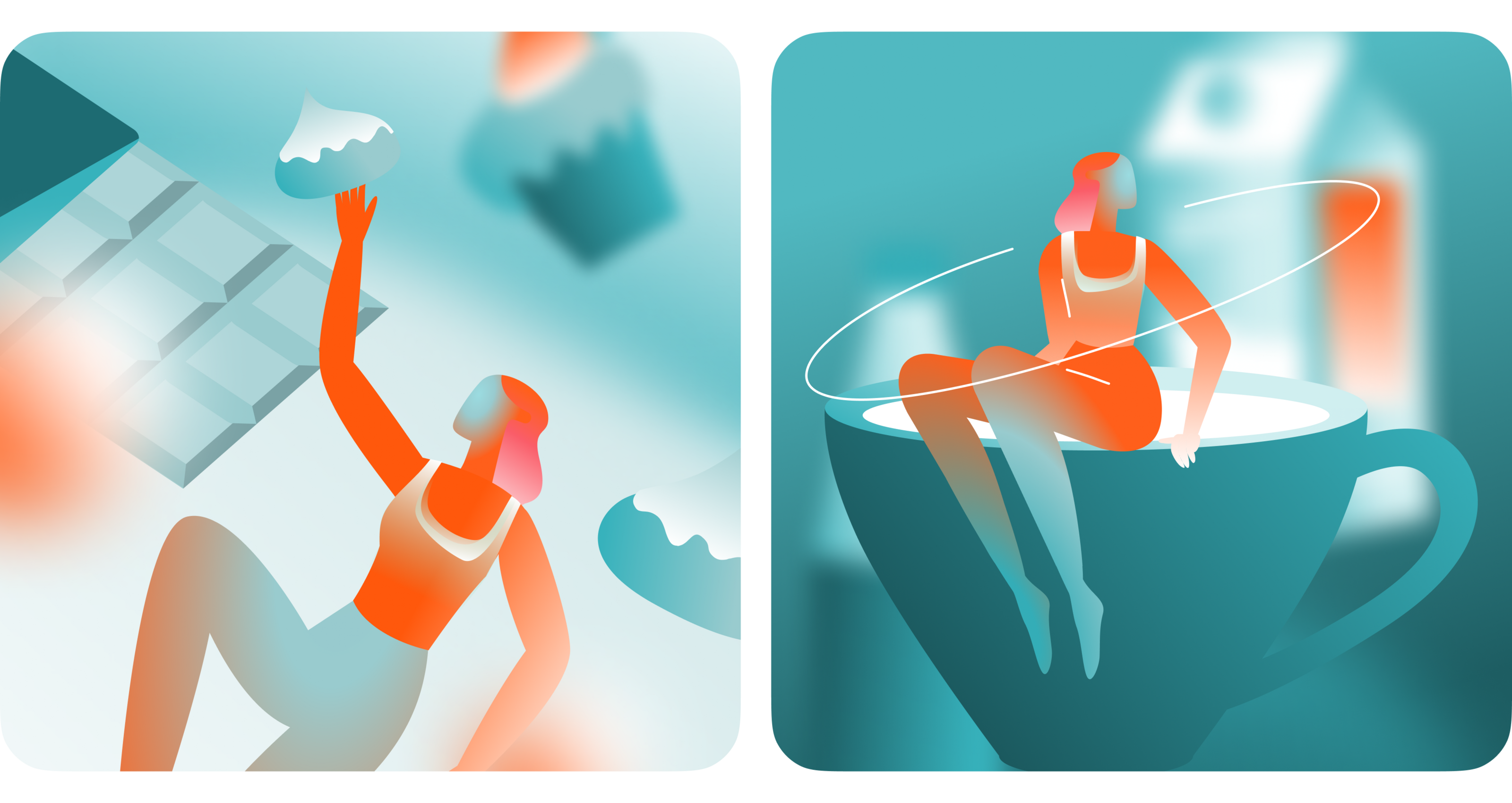 Illustrations and visuals Nutri course. Telegram bot AI — Изображение №8 — Брендинг, Иллюстрация на Dprofile