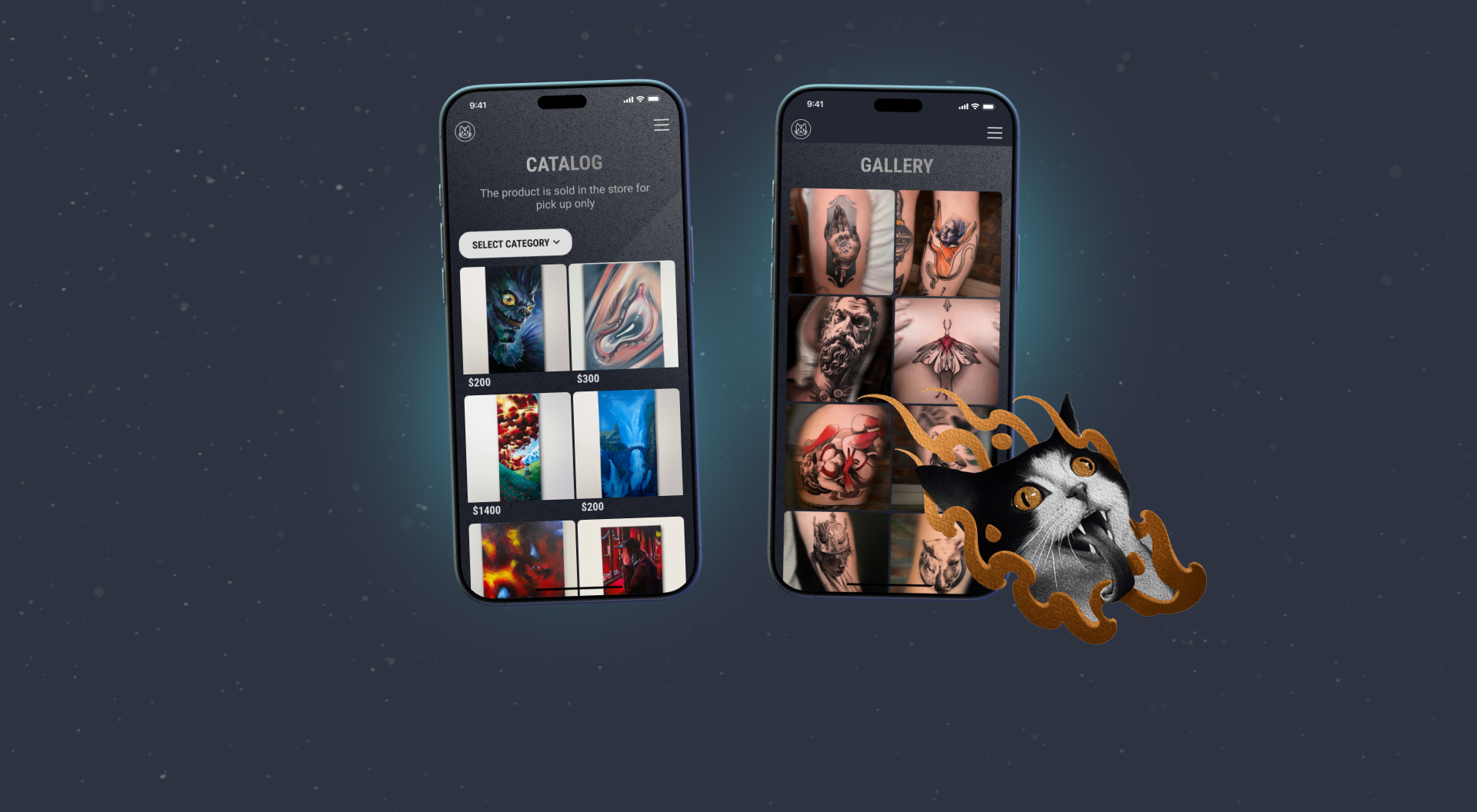 Nesy – сайт для тату мастера — Изображение №7 — Интерфейсы на Dprofile