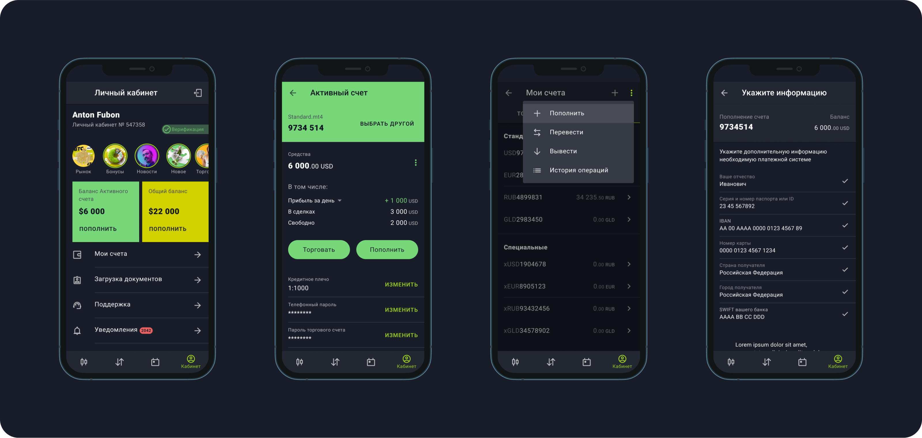 Alpari Mobile | Мобильное приложение — Изображение №19 — Интерфейсы на Dprofile