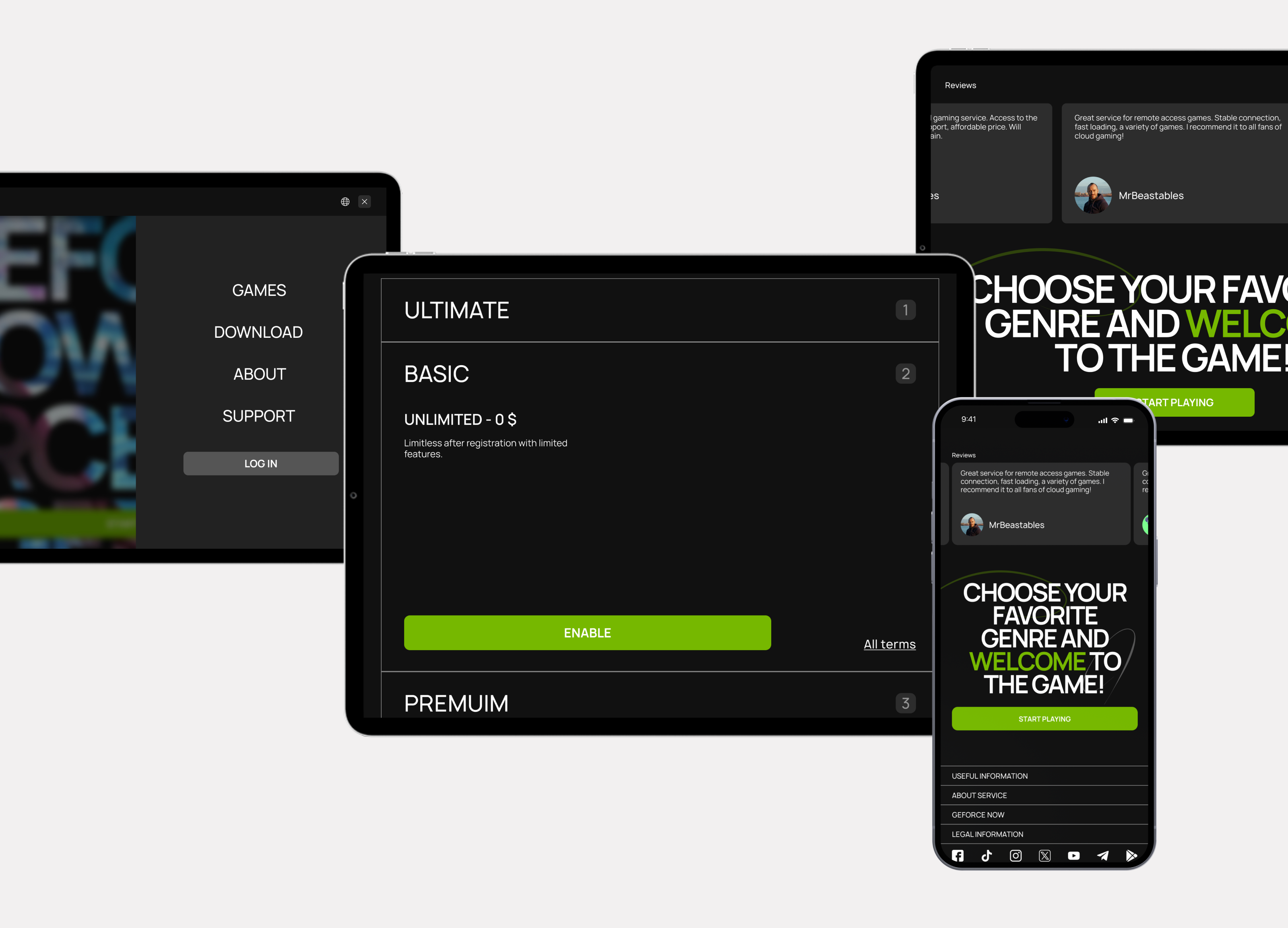 Geforce Now | Landing page — Изображение №7 — Интерфейсы на Dprofile
