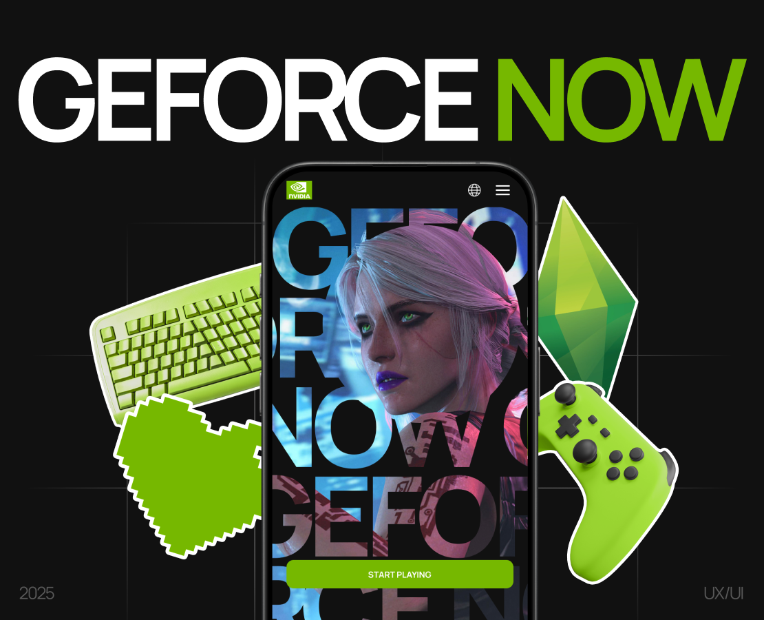 Geforce Now | Landing page — Интерфейсы на Dprofile