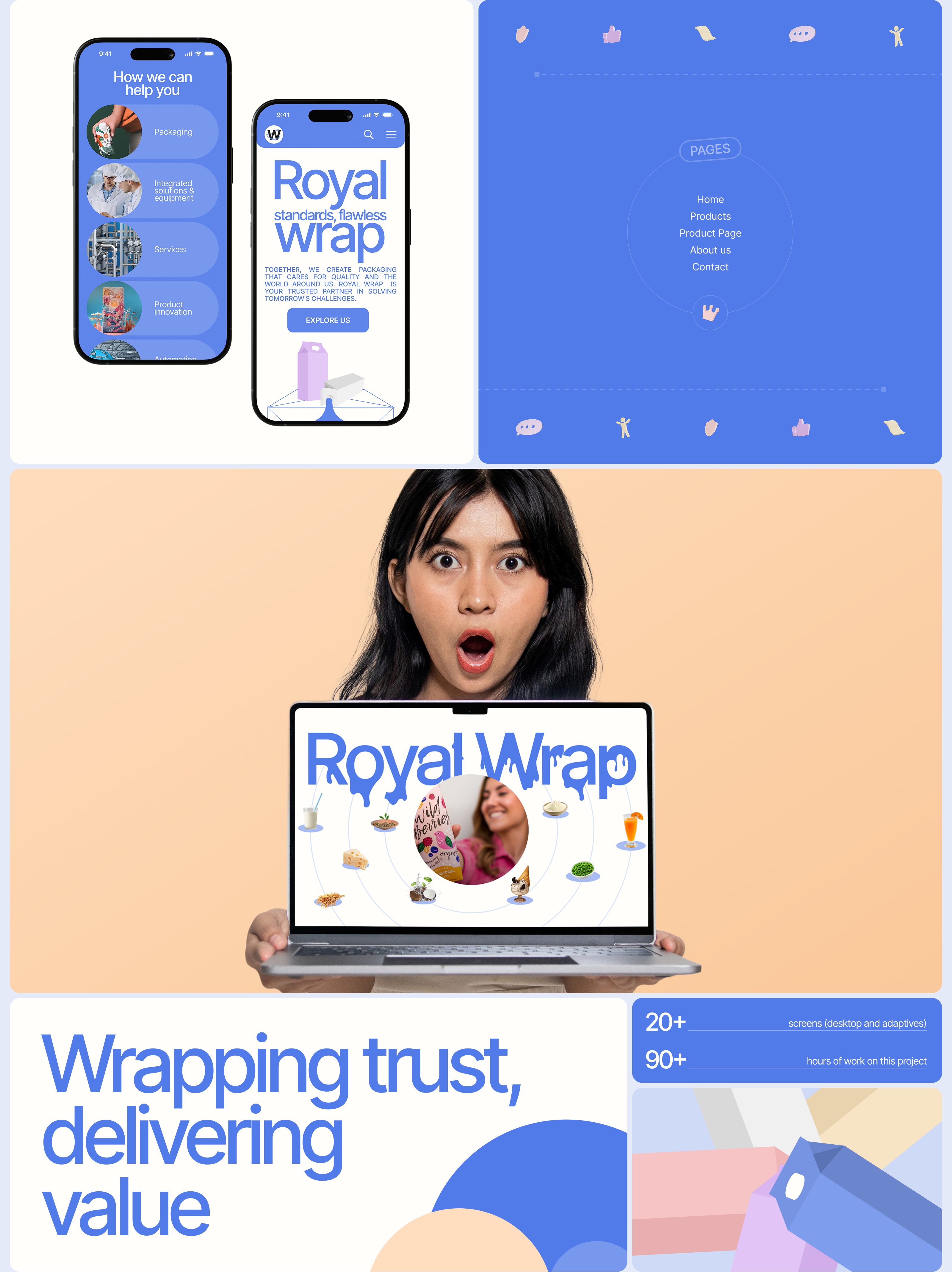 Royal Wrap | Website — Изображение №4 — Интерфейсы, Графика на Dprofile