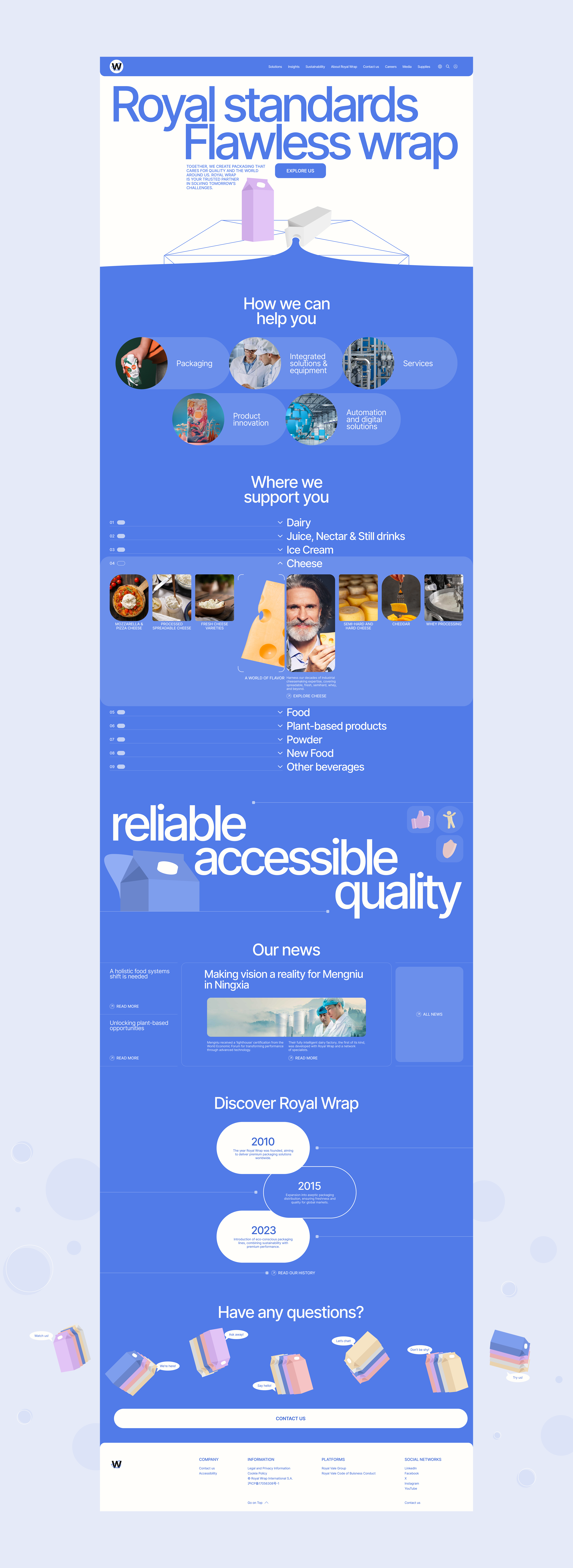 Royal Wrap | Website — Изображение №3 — Интерфейсы, Графика на Dprofile