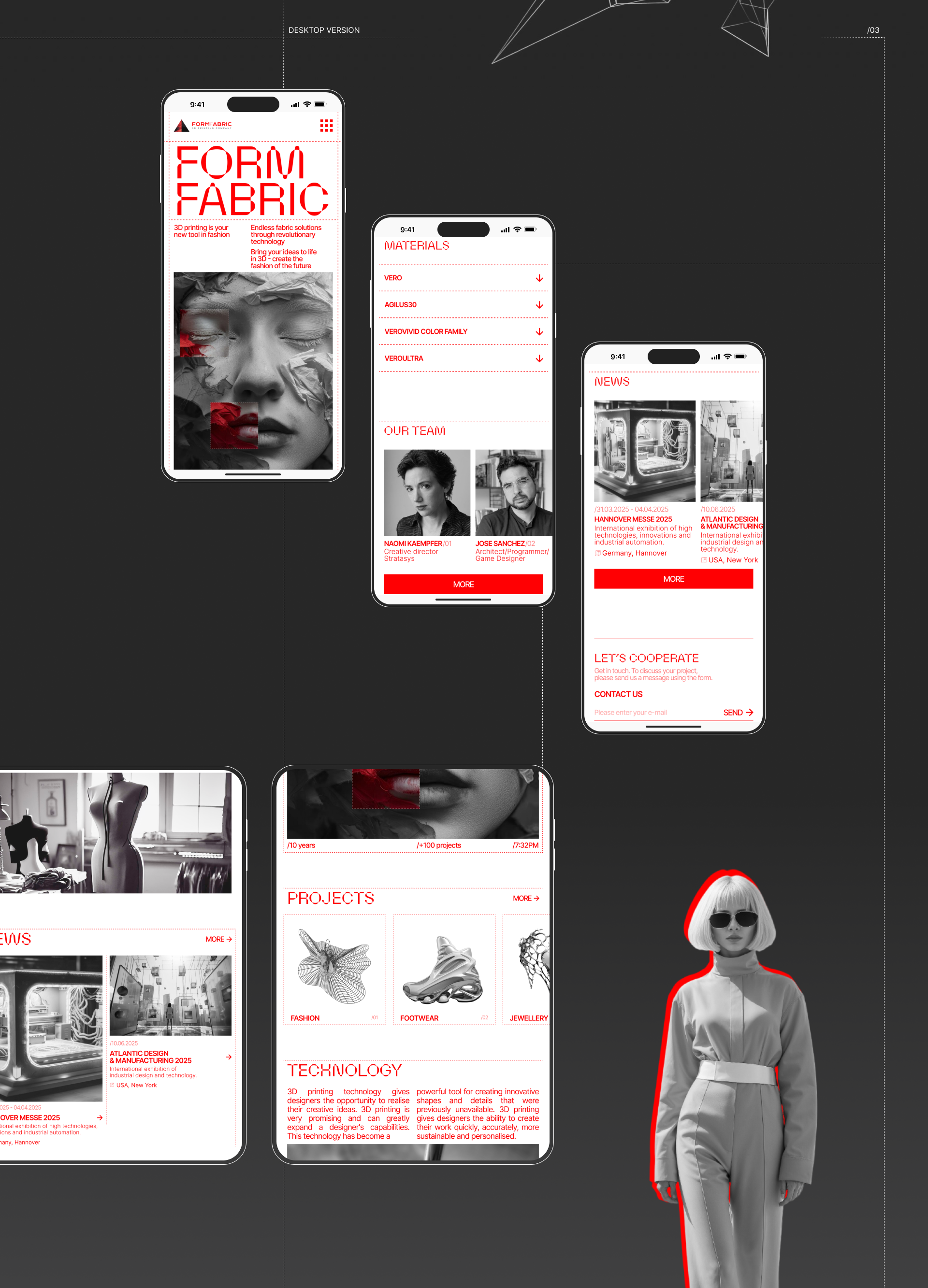 FORMFABRIC | Corporate Website — Изображение №4 — Интерфейсы на Dprofile
