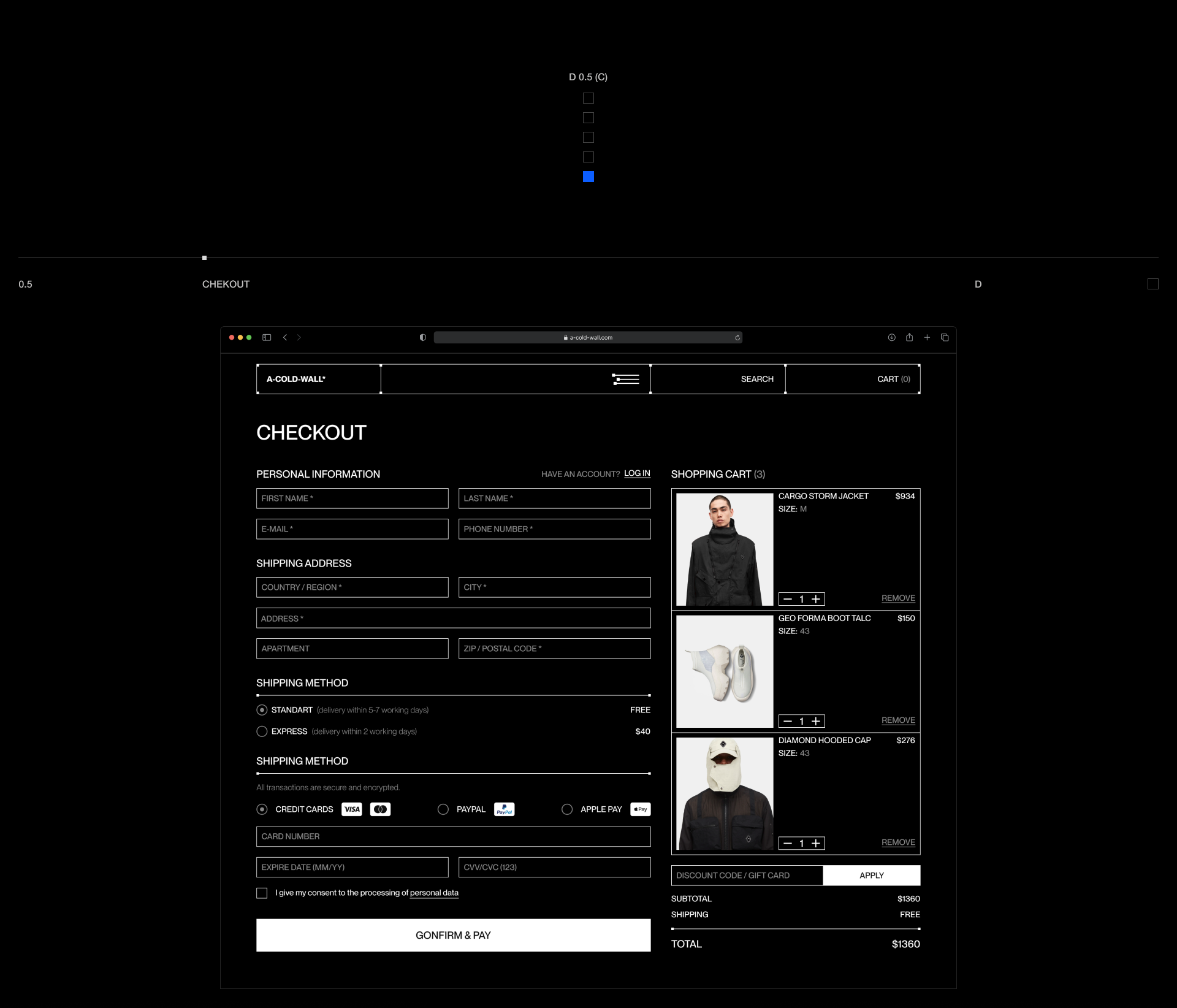 ACW* | e-commerce — Изображение №11 — Интерфейсы, Анимация на Dprofile