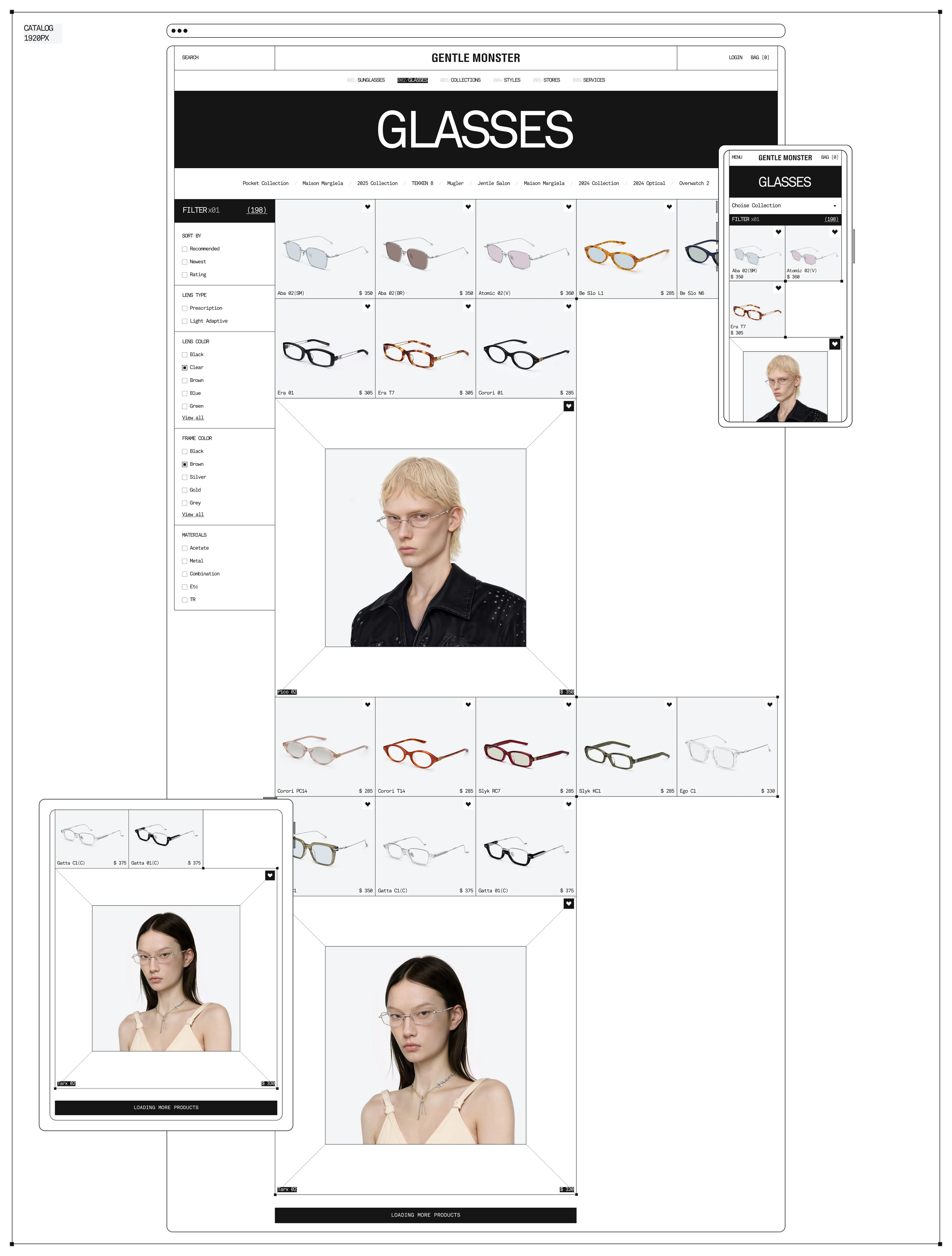 GENTLE MONSTER — redesign concept — Изображение №6 — Интерфейсы на Dprofile