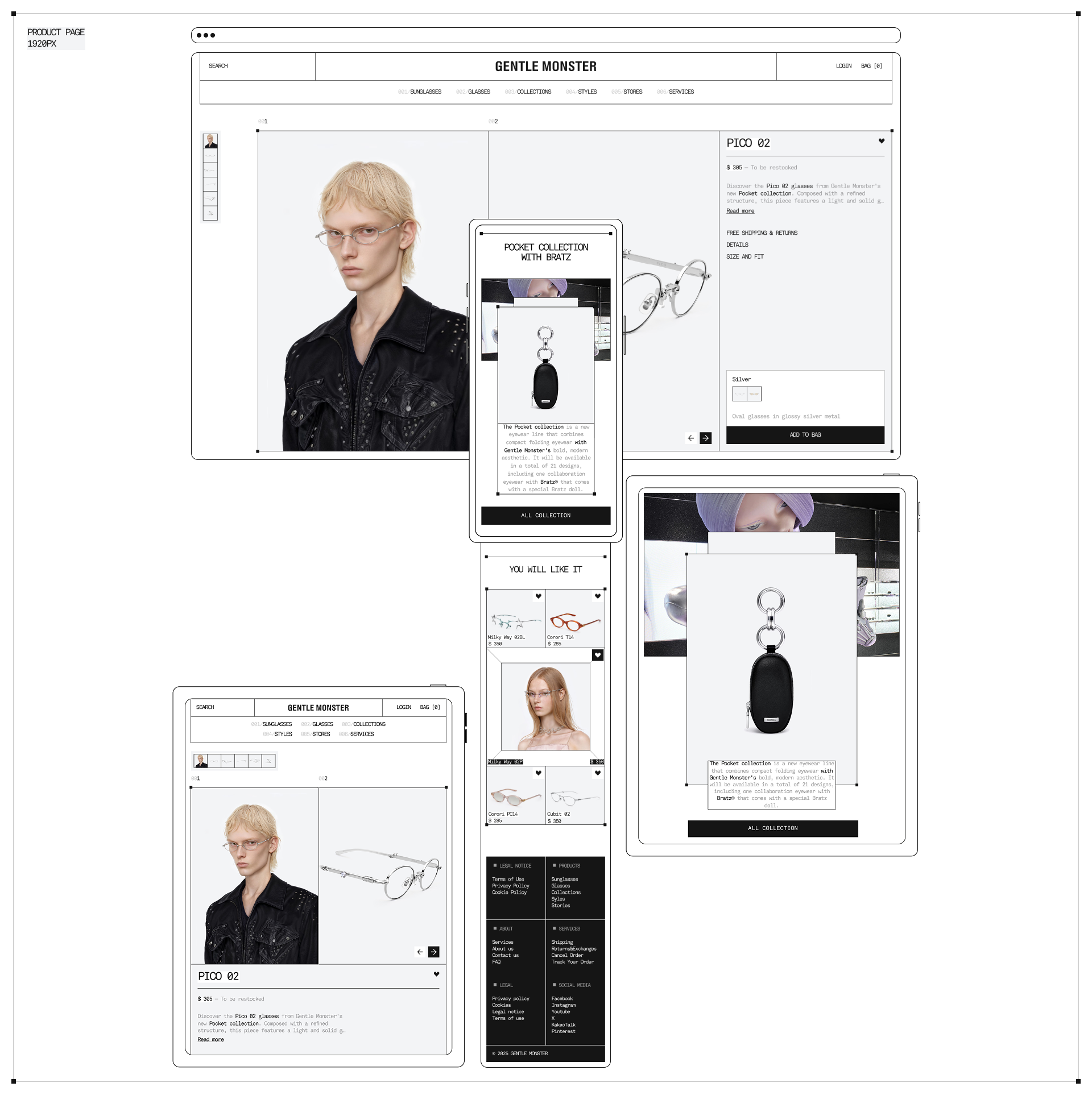 GENTLE MONSTER — redesign concept — Изображение №8 — Интерфейсы на Dprofile