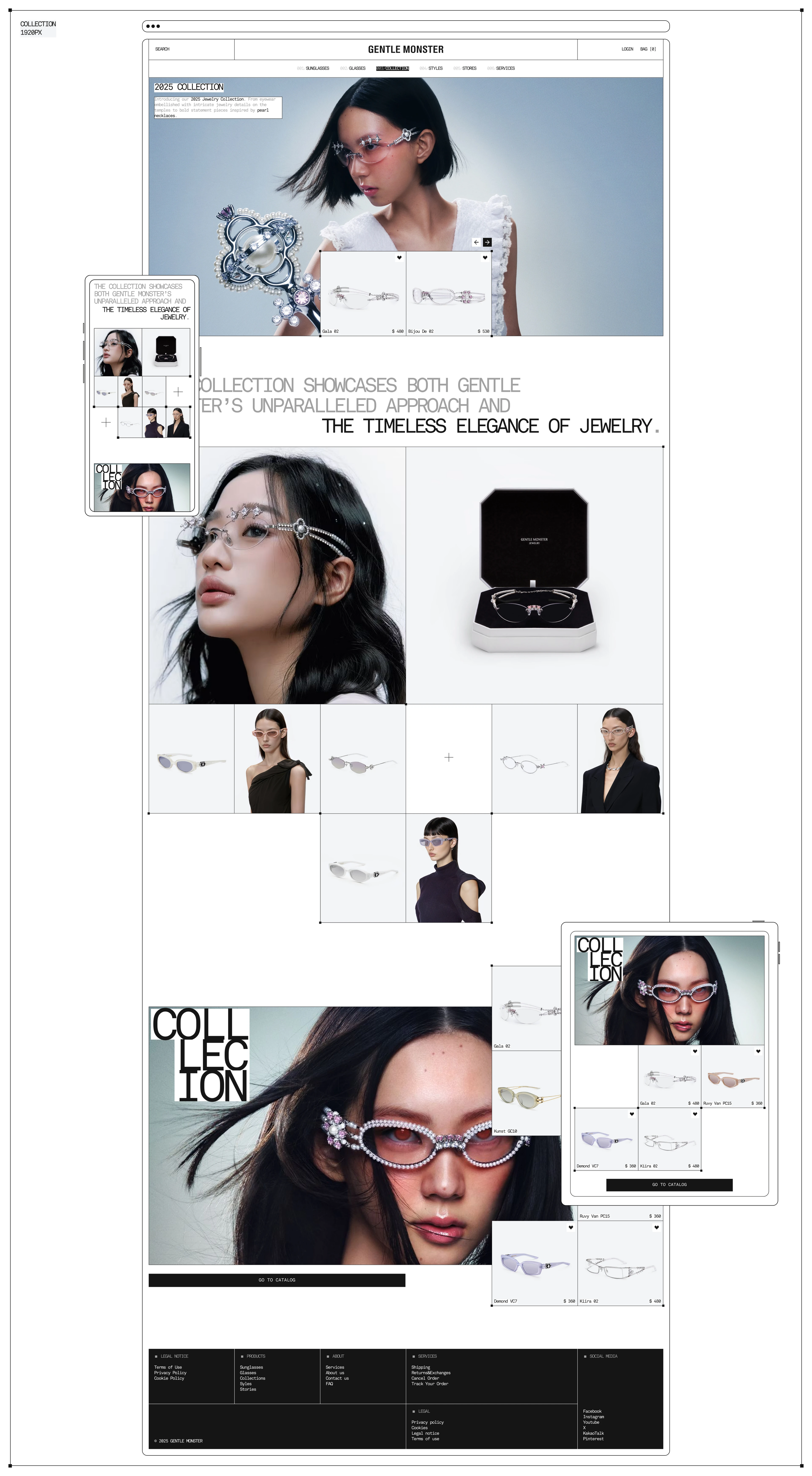 GENTLE MONSTER — redesign concept — Изображение №10 — Интерфейсы на Dprofile
