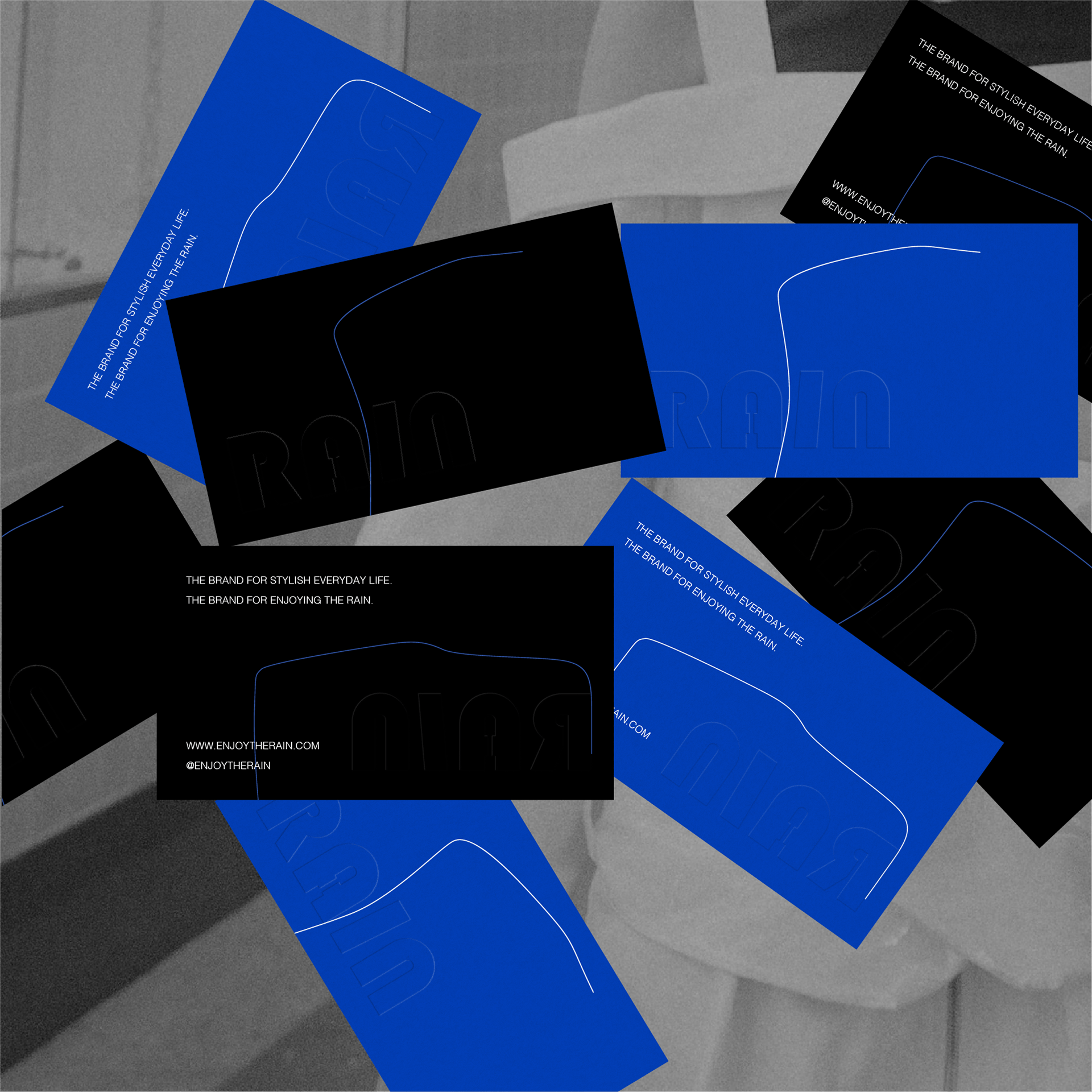 RAIN / brand identity / logotype — Изображение №8 — Брендинг, Графика на Dprofile