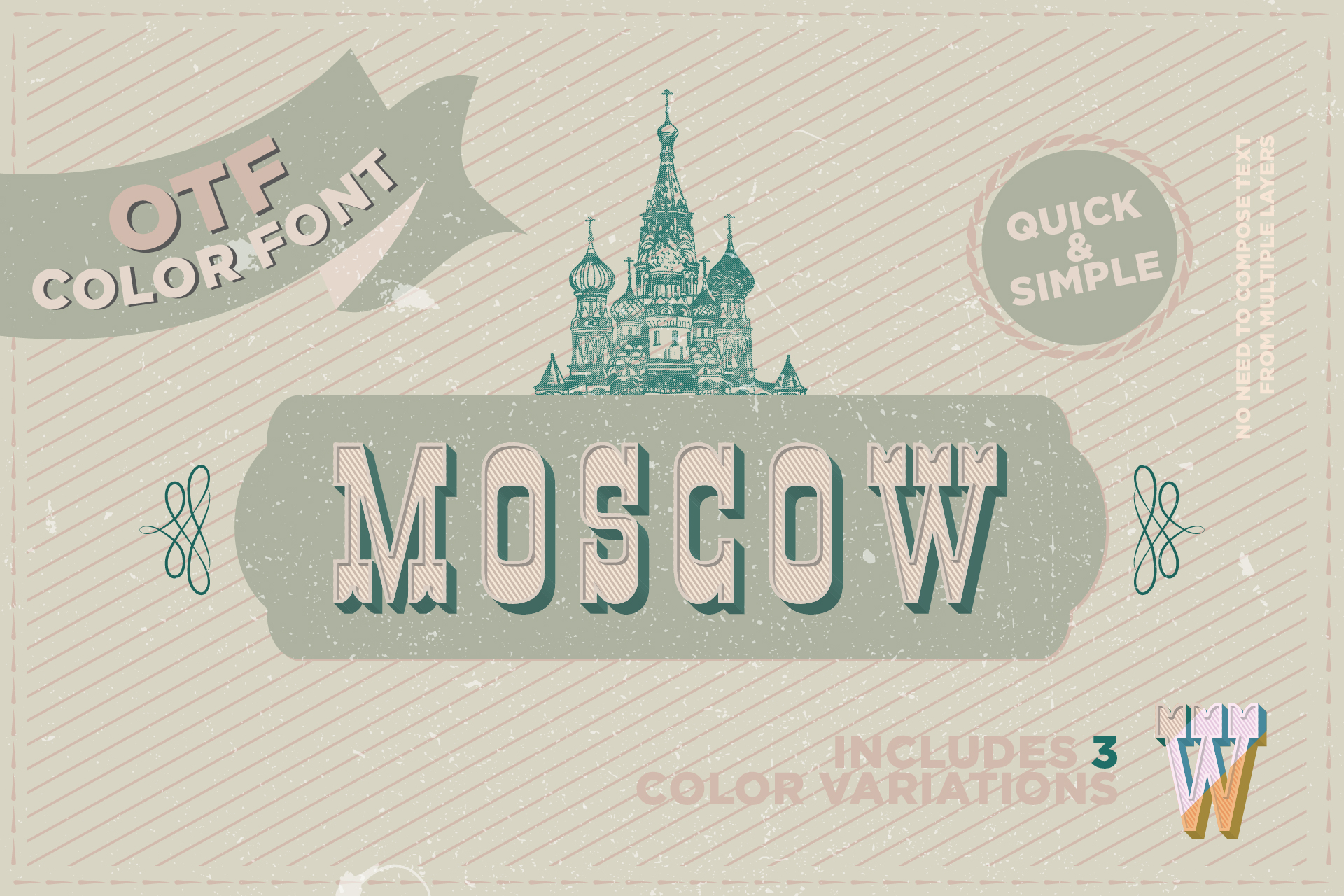 Moscow - SVG color font — Изображение №1 — Графика на Dprofile