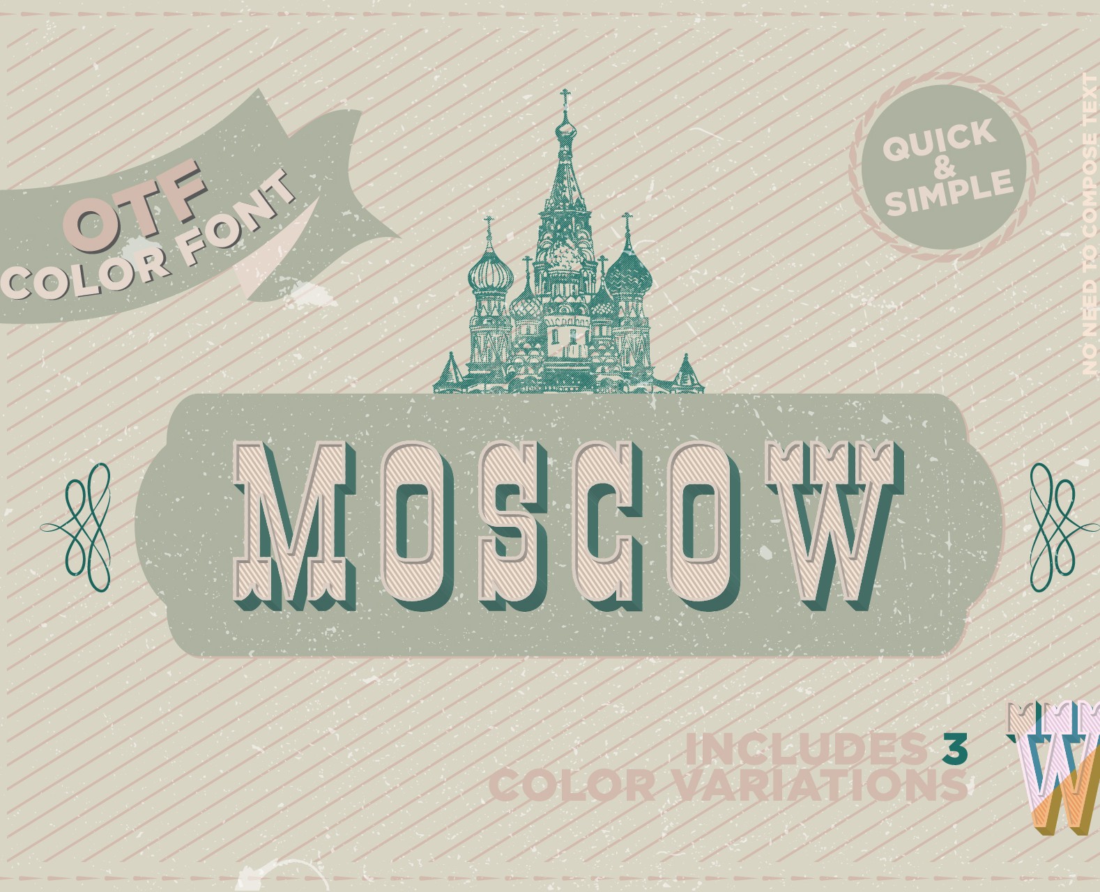 Moscow - SVG color font — Графика на Dprofile