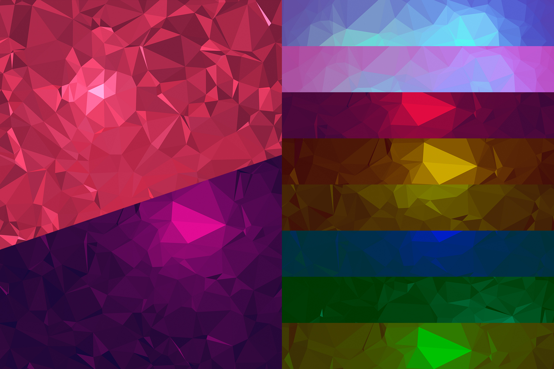 150 Geometric Triangle Backgrounds — Изображение №7 — Иллюстрация, Графика на Dprofile