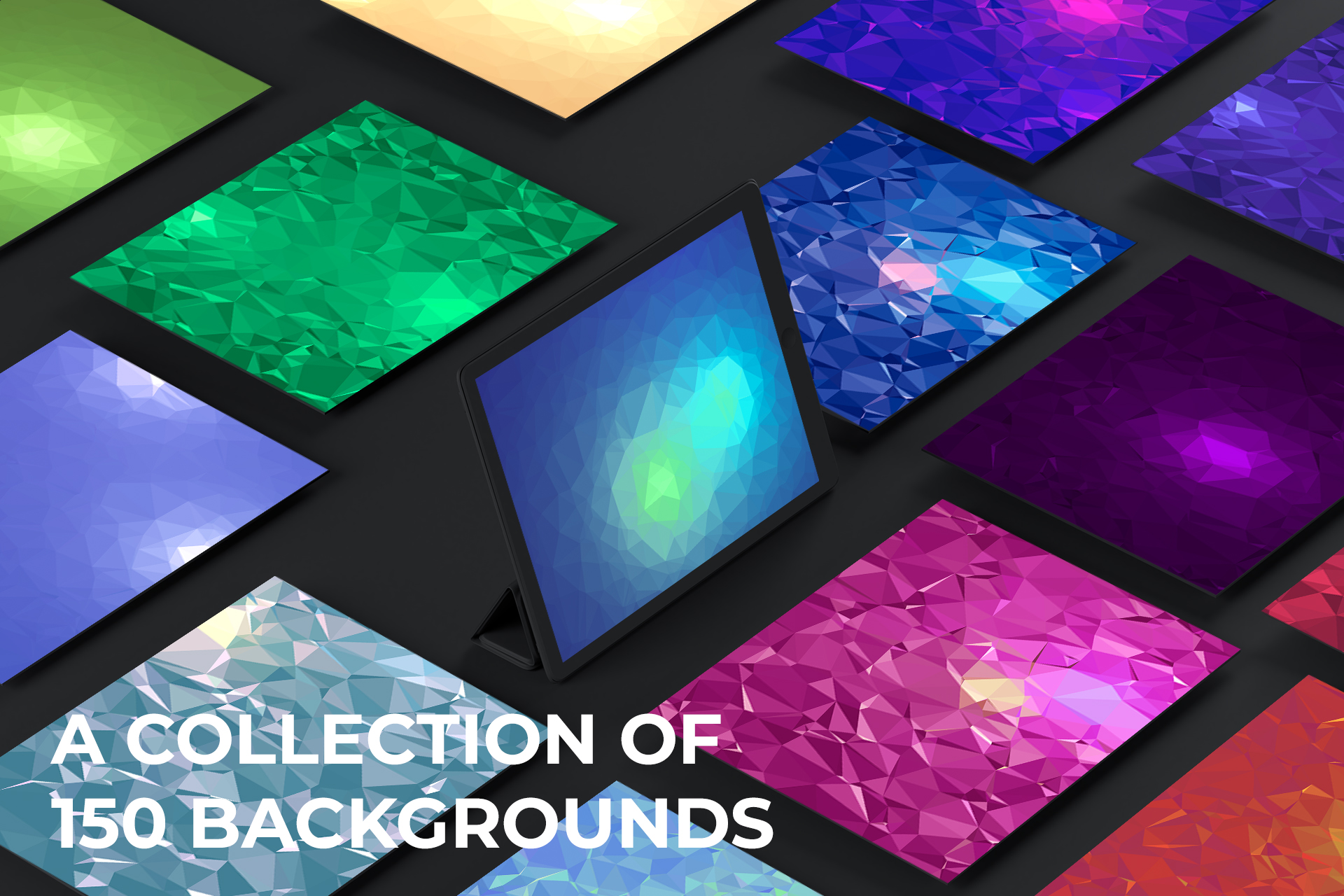 150 Geometric Triangle Backgrounds — Изображение №2 — Иллюстрация, Графика на Dprofile