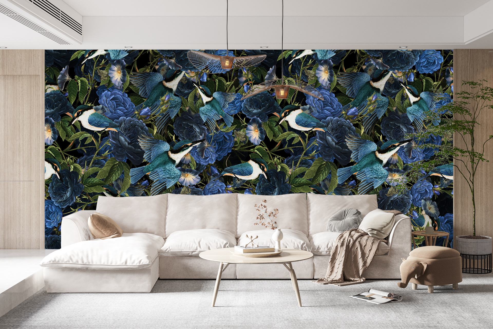 Birds & Flowers. Seamles Pattern — Изображение №3 — Иллюстрация, Графика на Dprofile